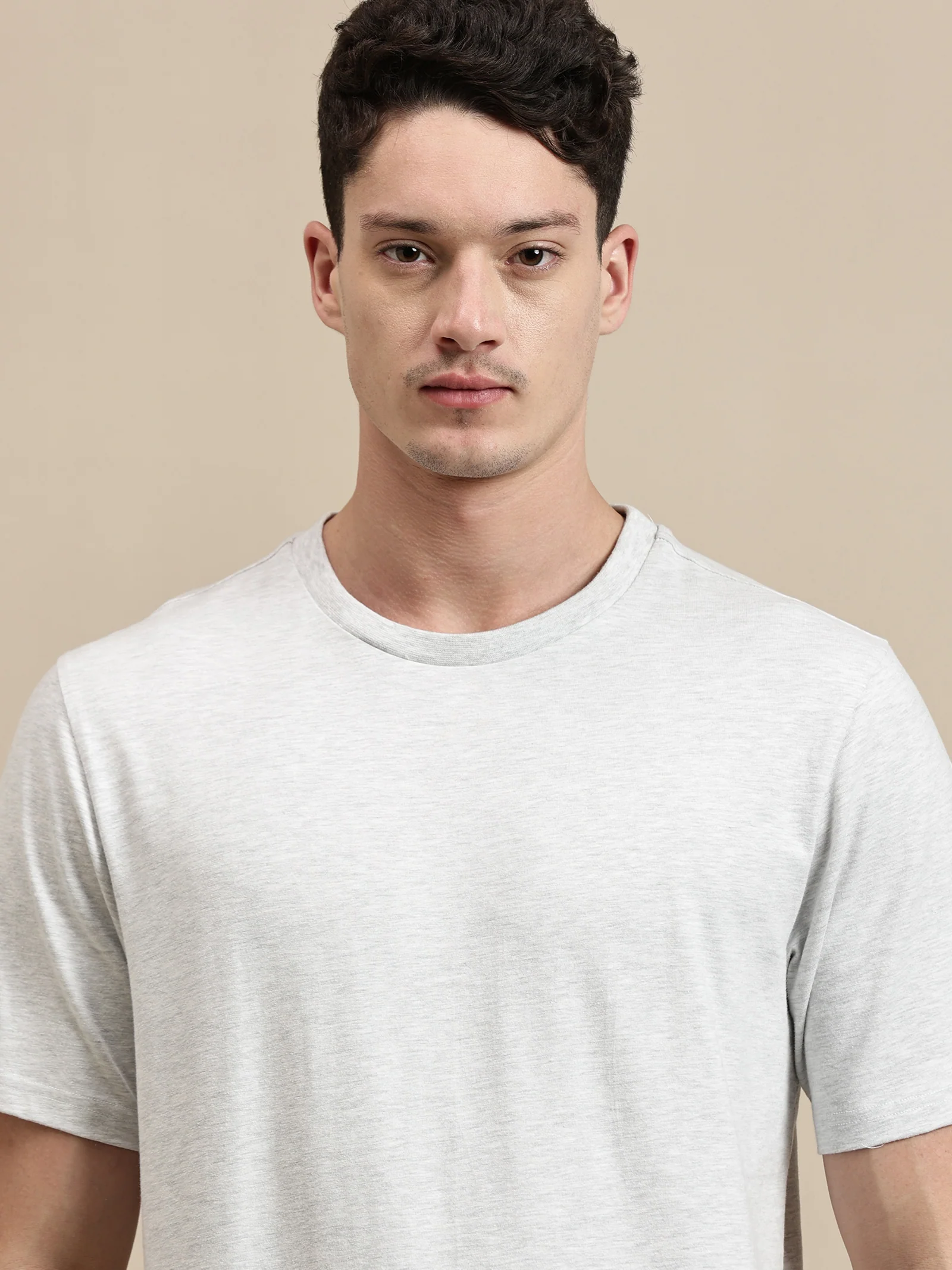 Men White Half Sleeve T-Shirt - Image 4