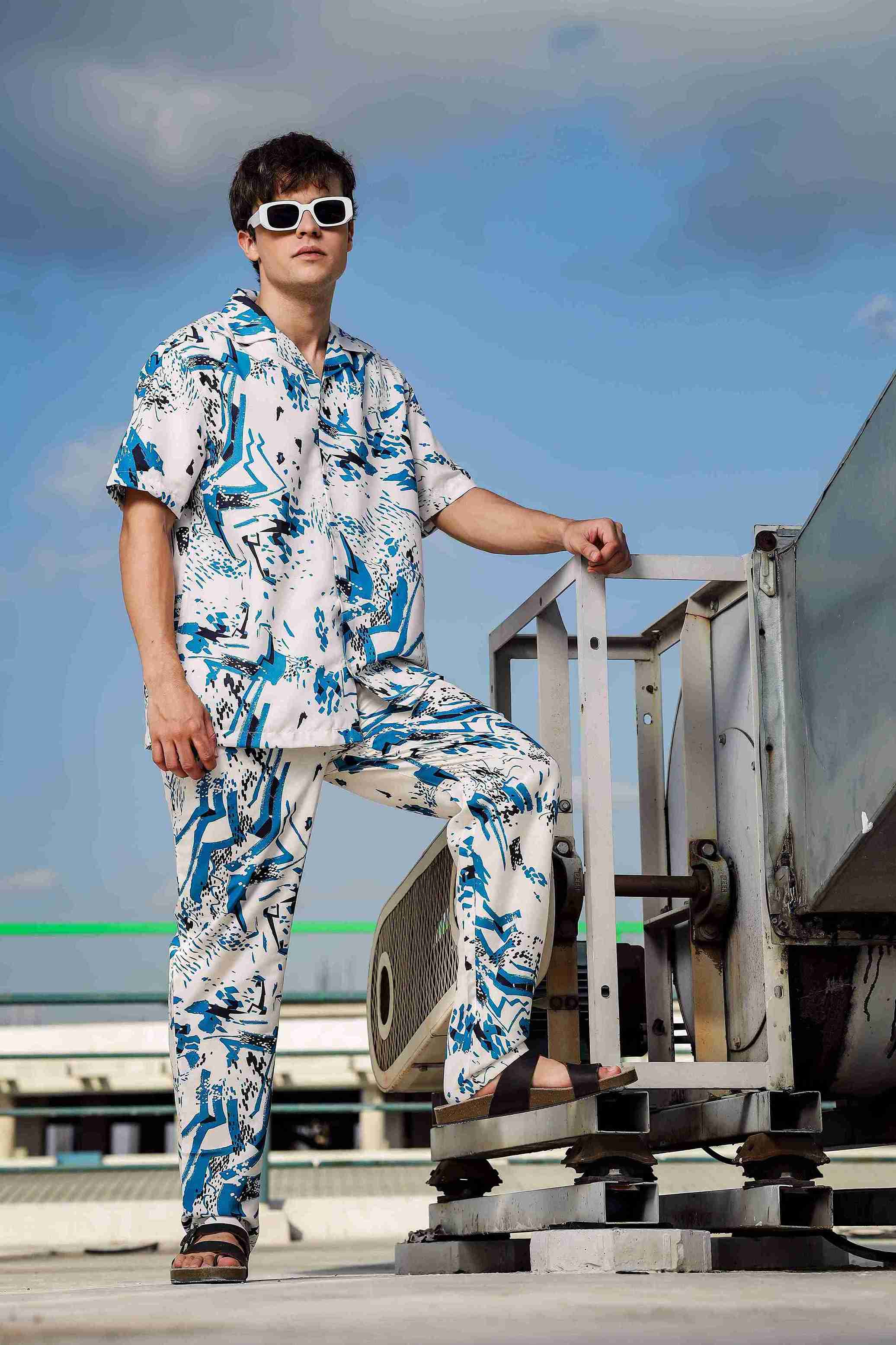 Men White Lounge Pant - Image 5