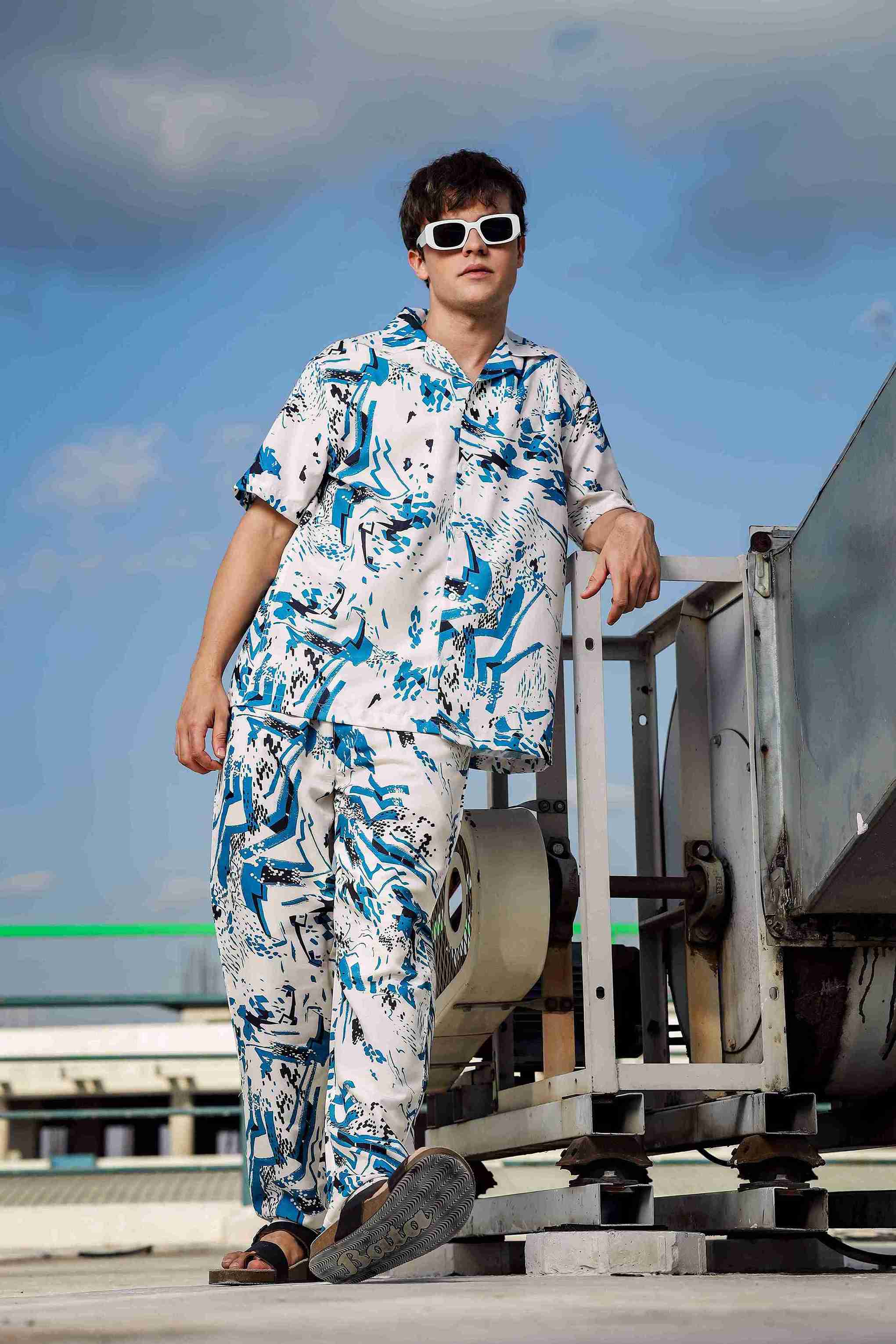Men White Lounge Pant - Image 6