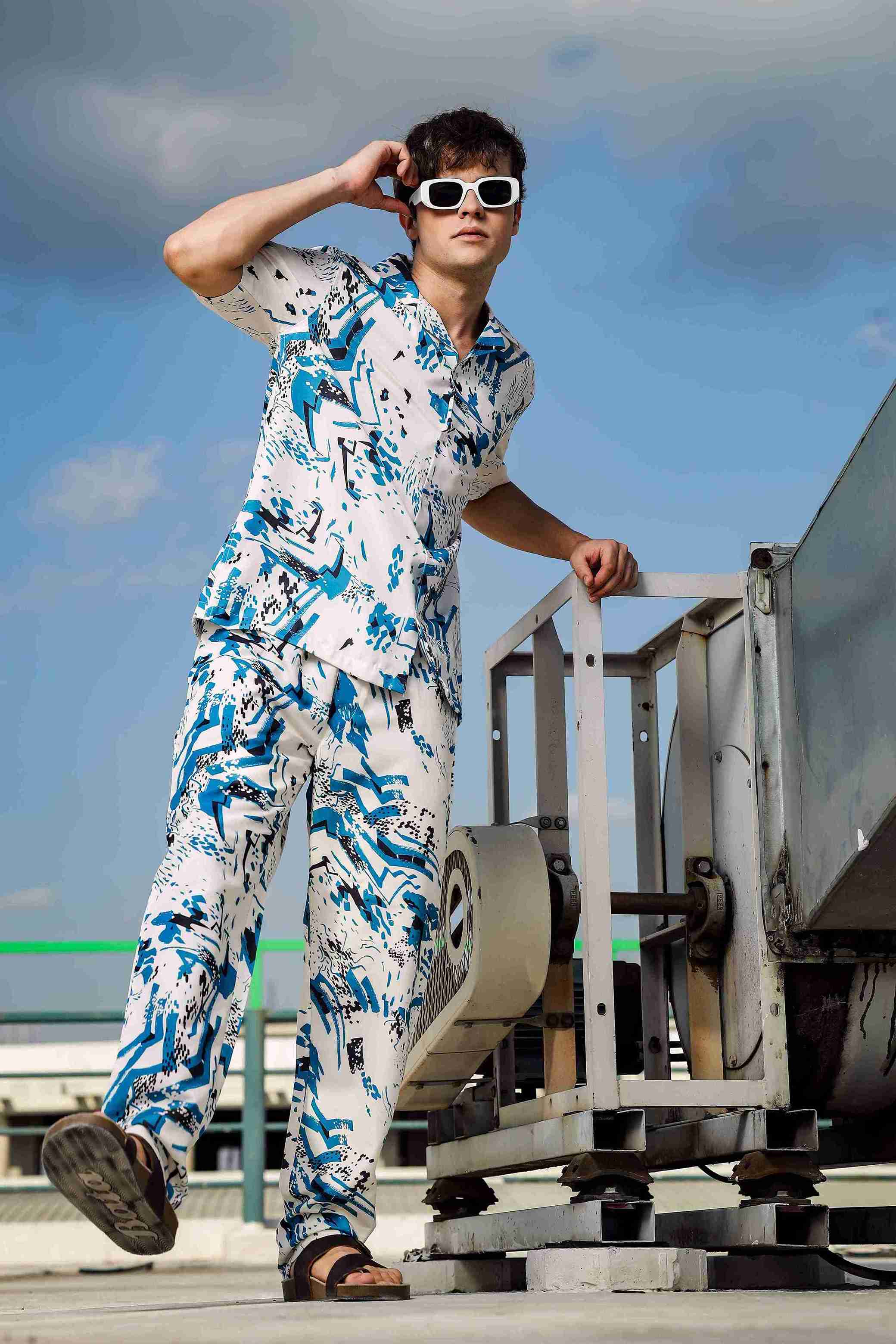 Men White Lounge Pant - Image 7