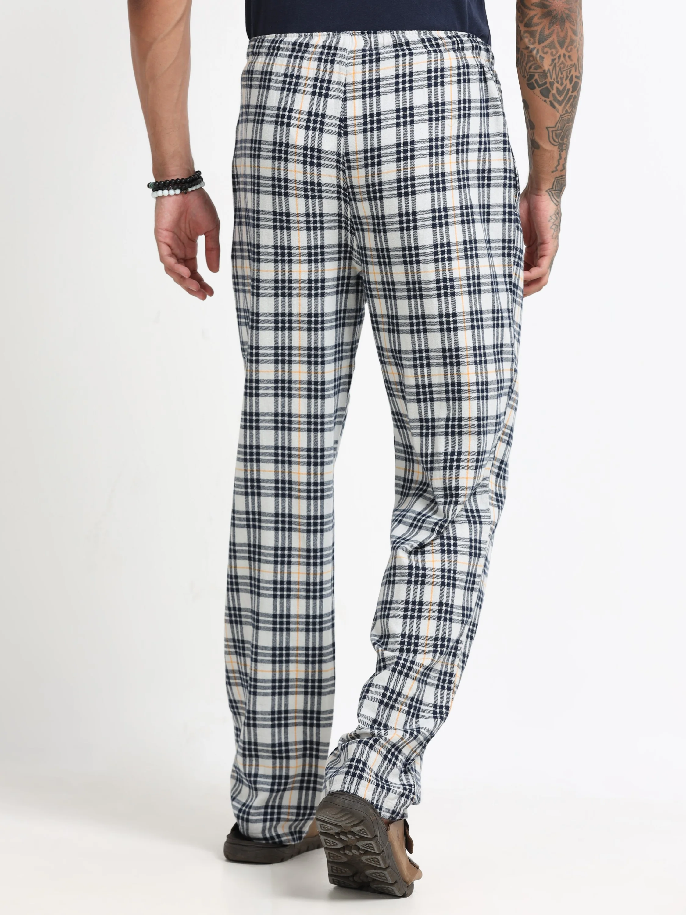 Men Multi Check Lounge Pants - Image 3