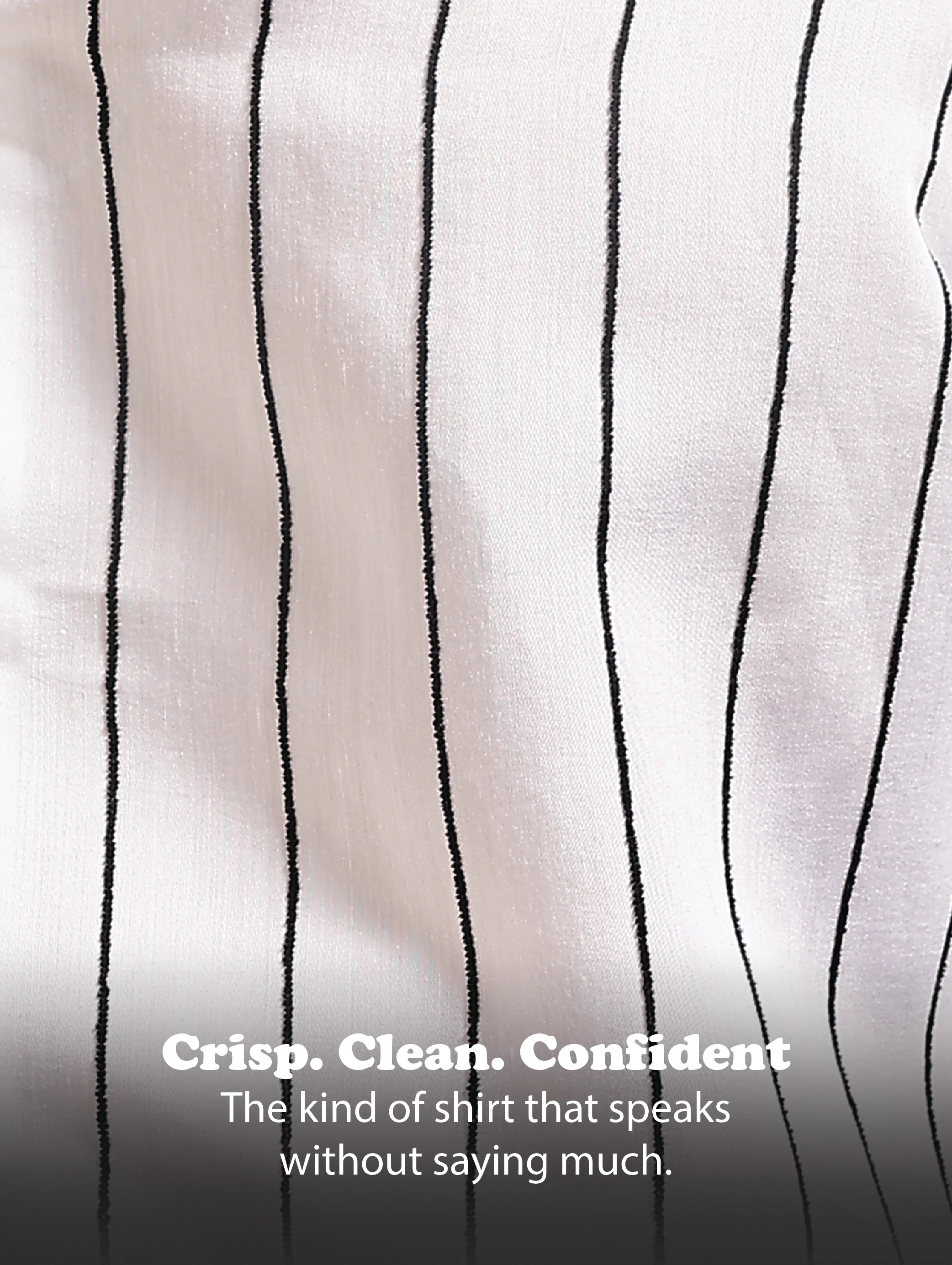 Men White Nylon Slim Fit Striped Shirt - Image 13