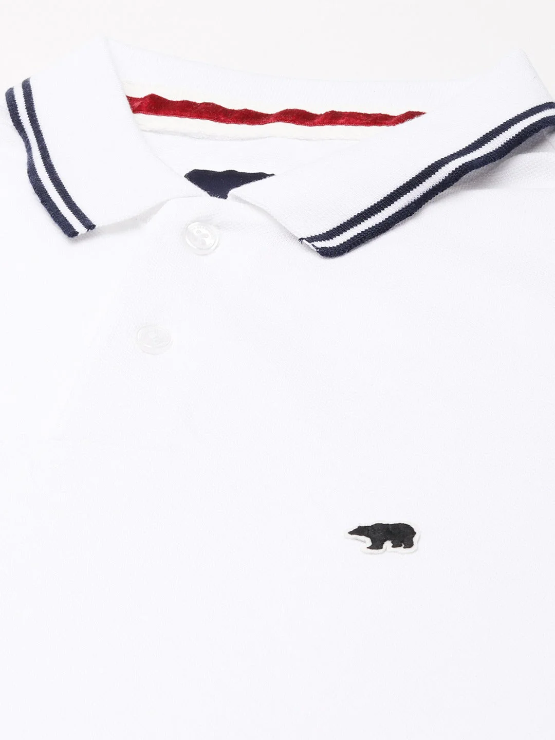 Men  White Overdyed Polo - Image 2