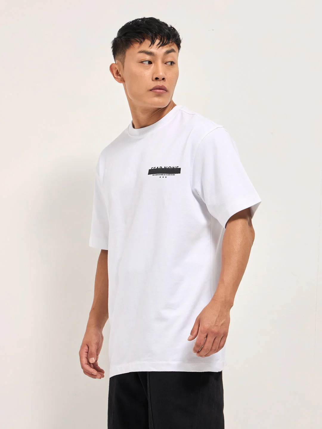 Men White Oversize T-Shirt - Image 2