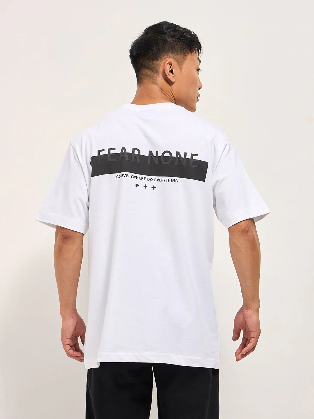 Men White Oversize T-Shirt - Image 3
