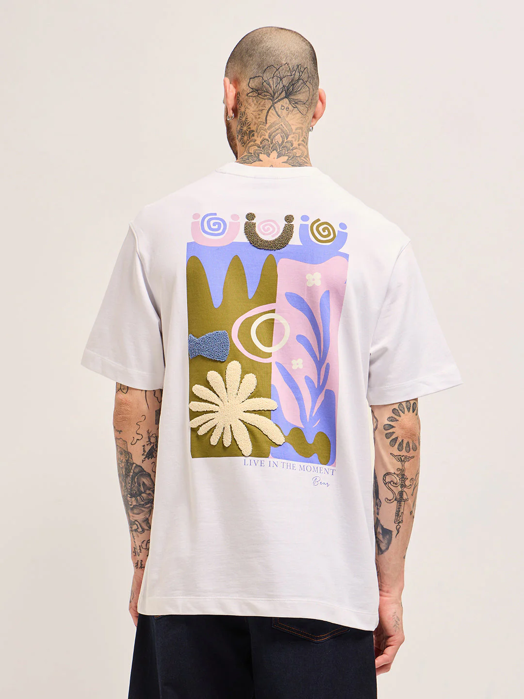 Men White Oversize T-Shirt - Image 2