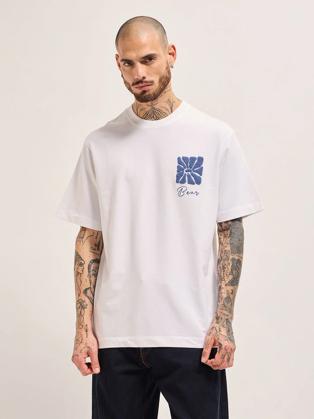 Men White Oversize T-Shirt - Image 6