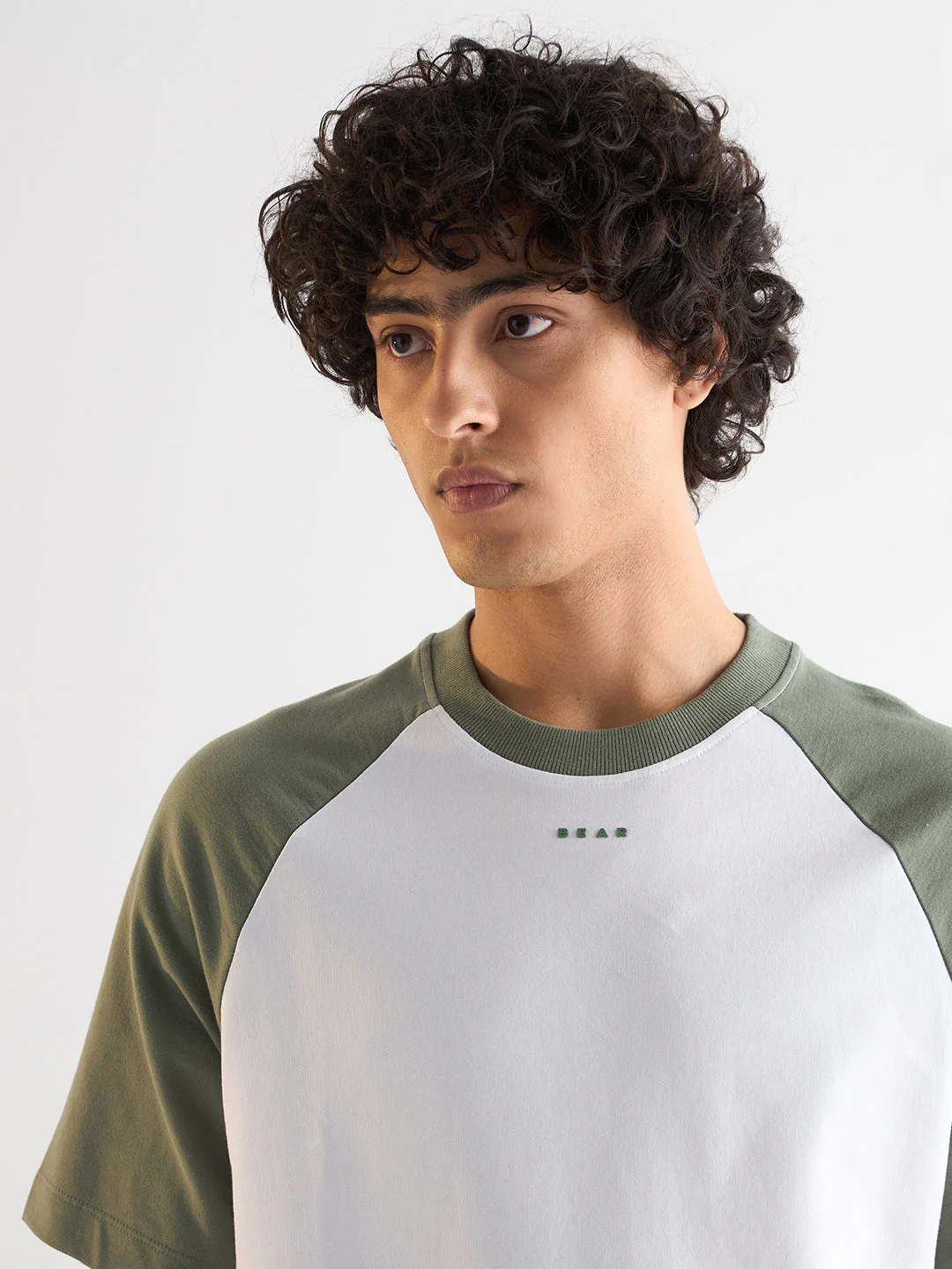 Men White Oversized Crew Neck T-Shirt - Image 6