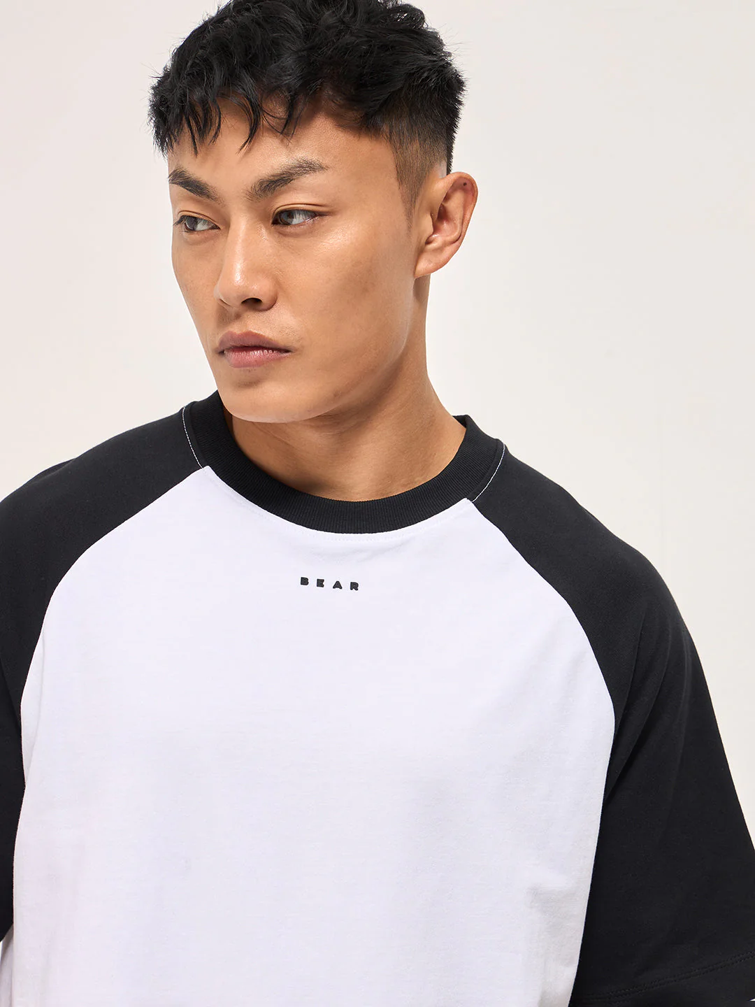 Men White Oversized Crew Neck T-Shirt - Image 5