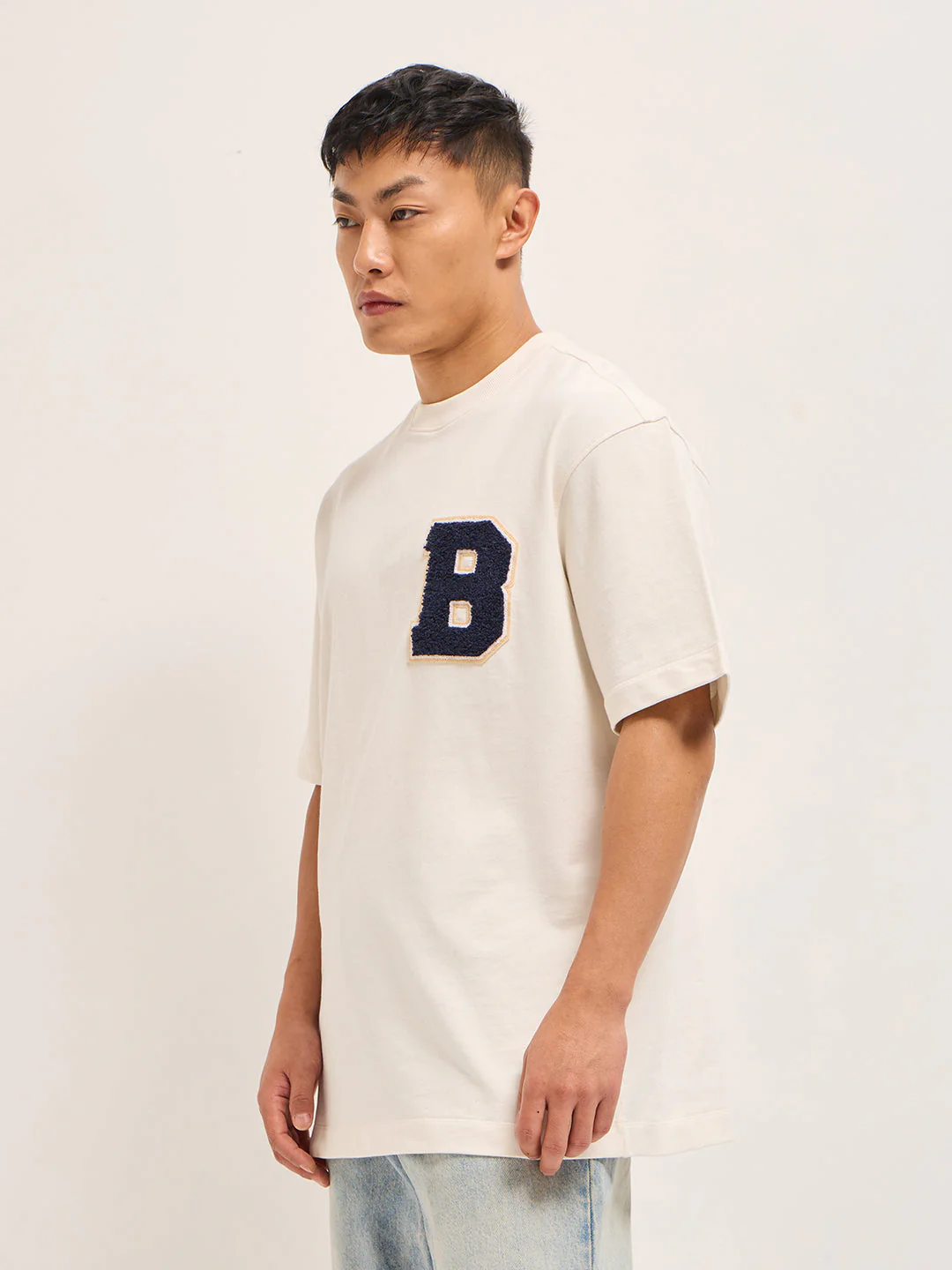 Men White Oversized Graphic T-Shirt - Image 2