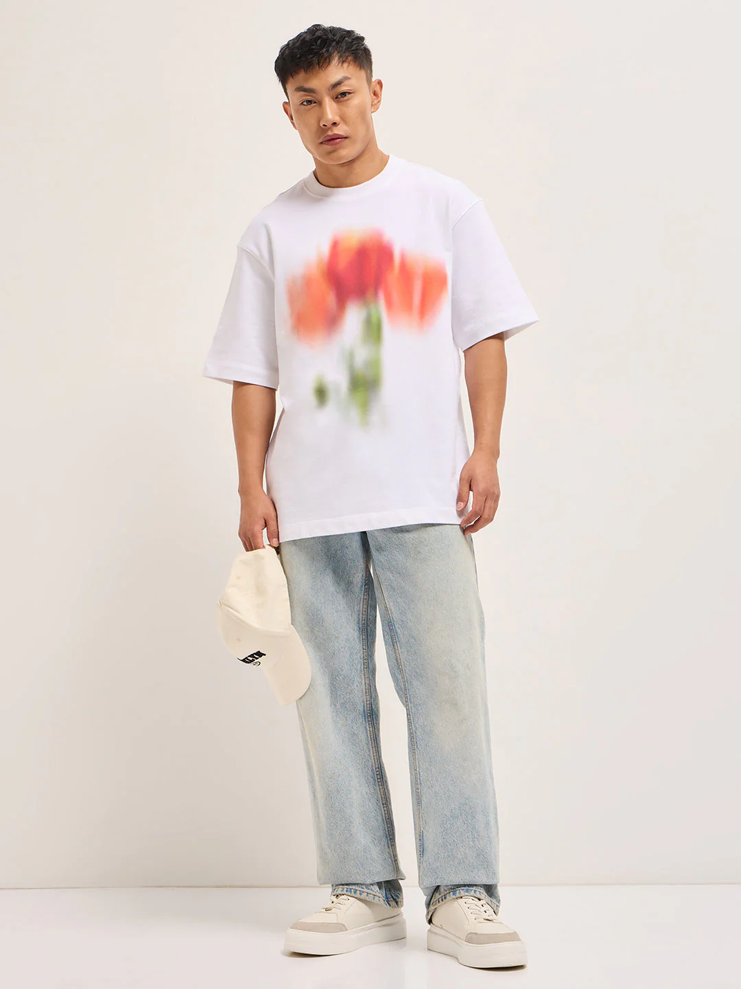 Men White Oversized T-Shirt - Image 4