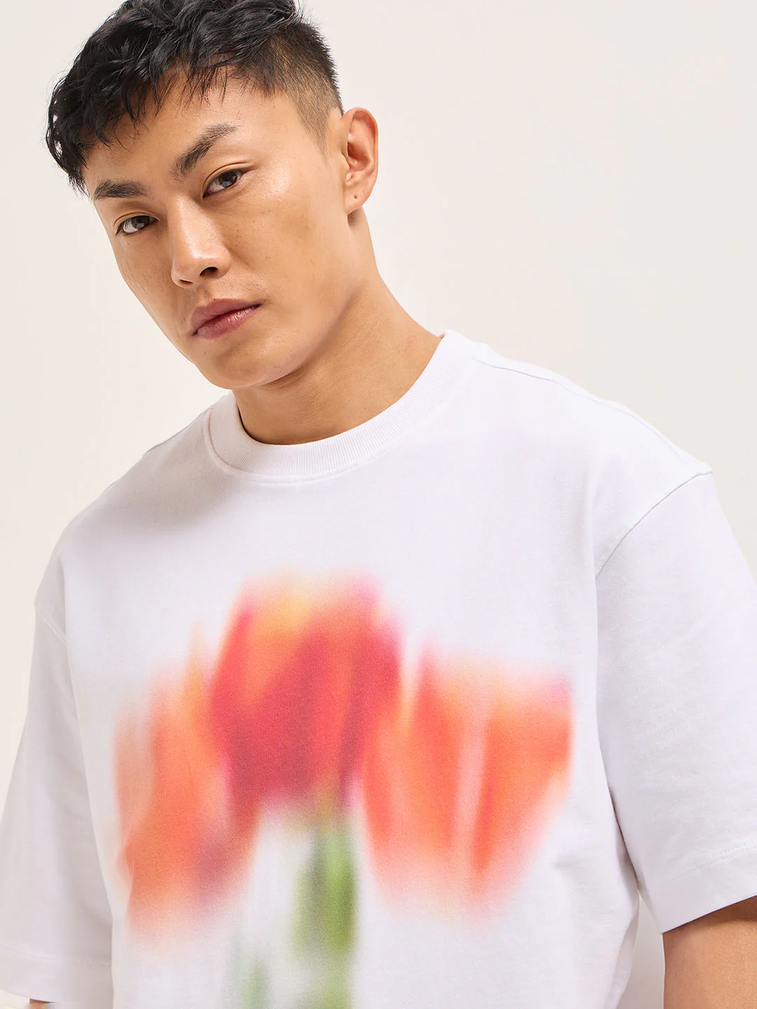 Men White Oversized T-Shirt - Image 5