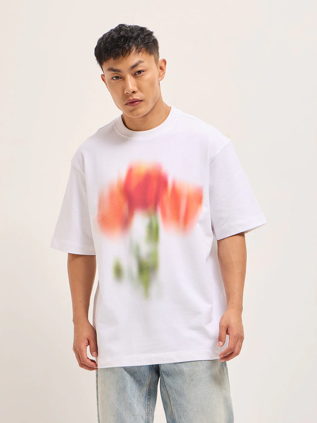 Men White Oversized T-Shirt - Image 6