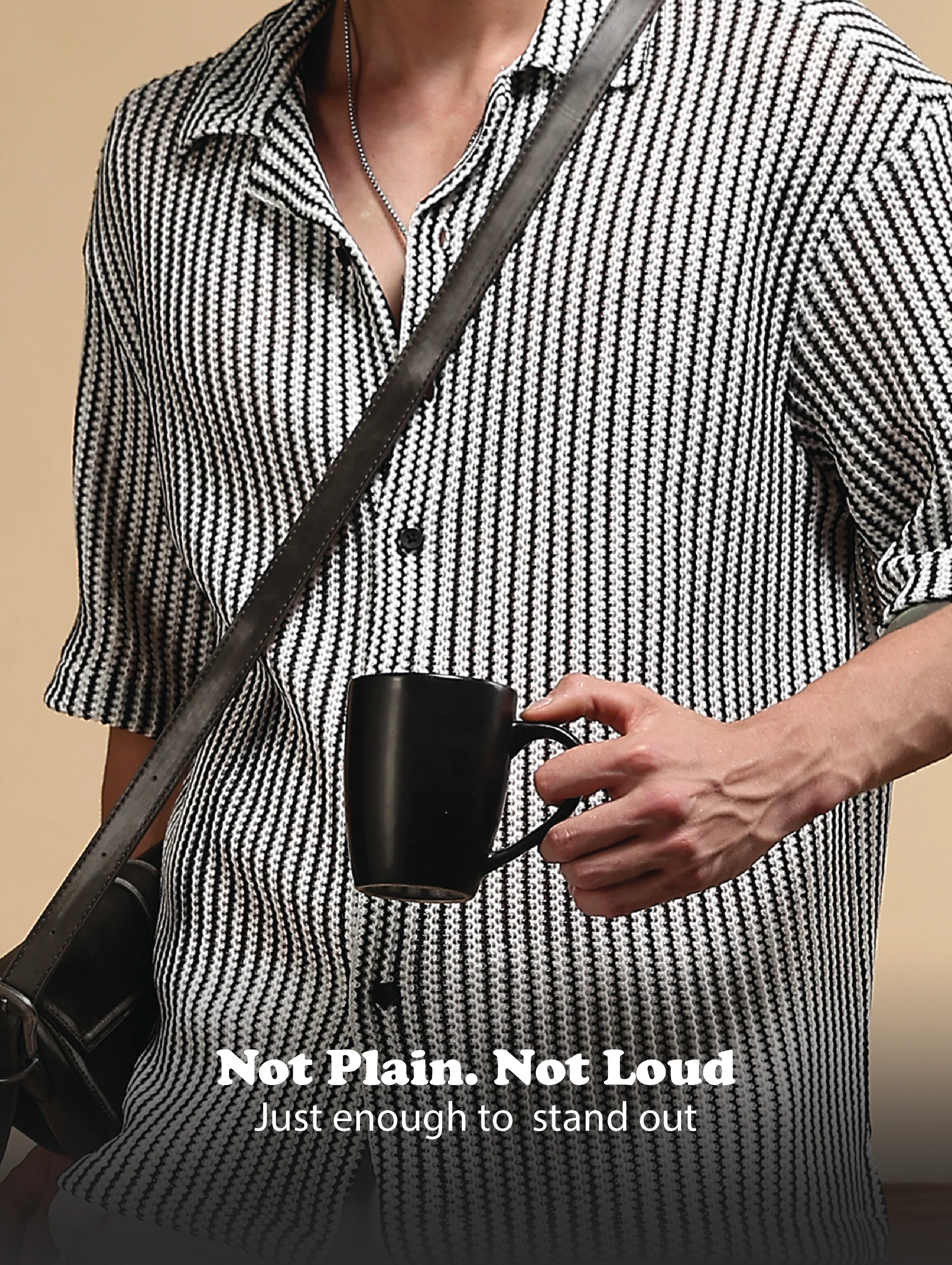 Men White Polyester Relaxed Fit Shirt - Image 13