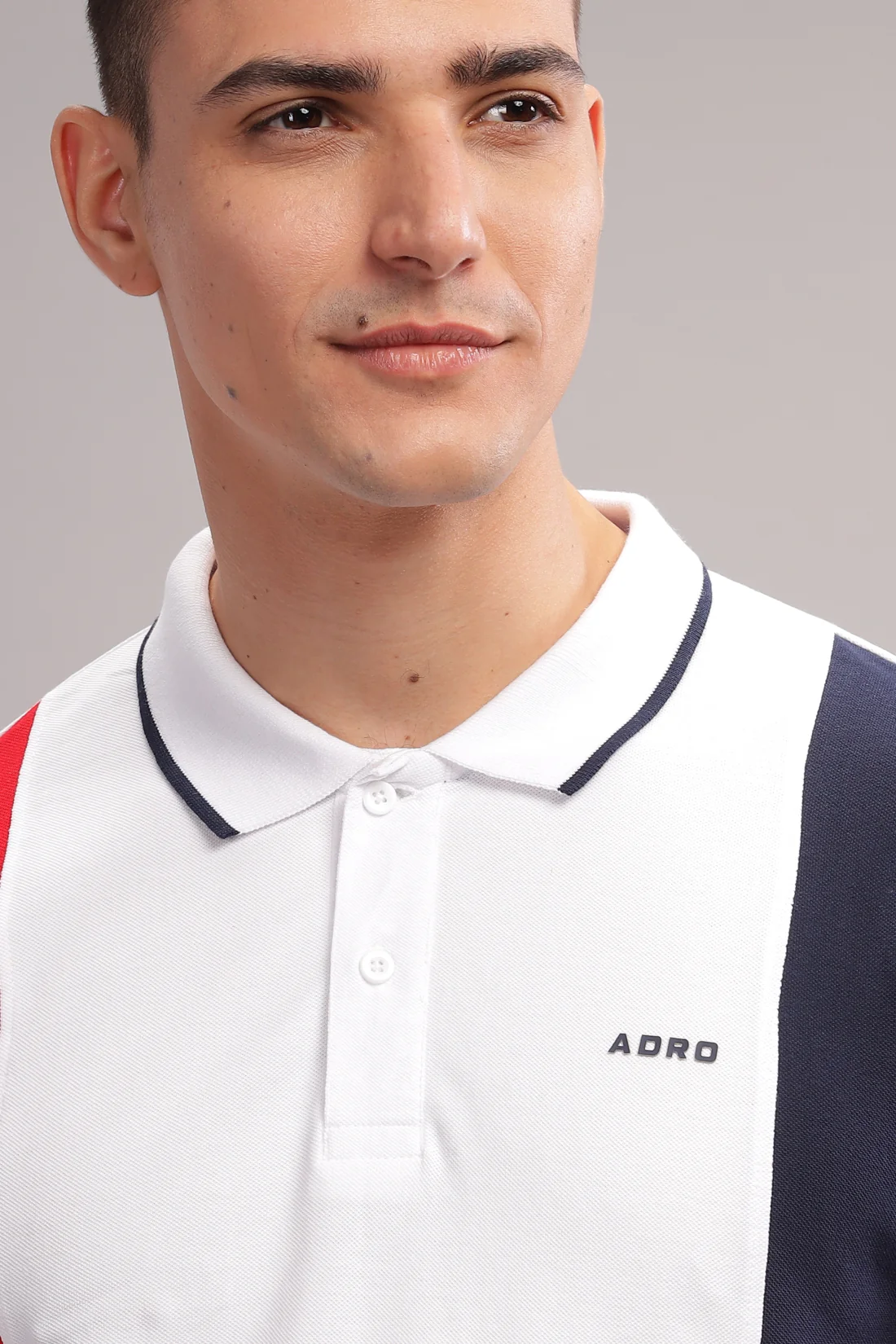 Men White Regular Fit Polo T-Shirt - Image 4