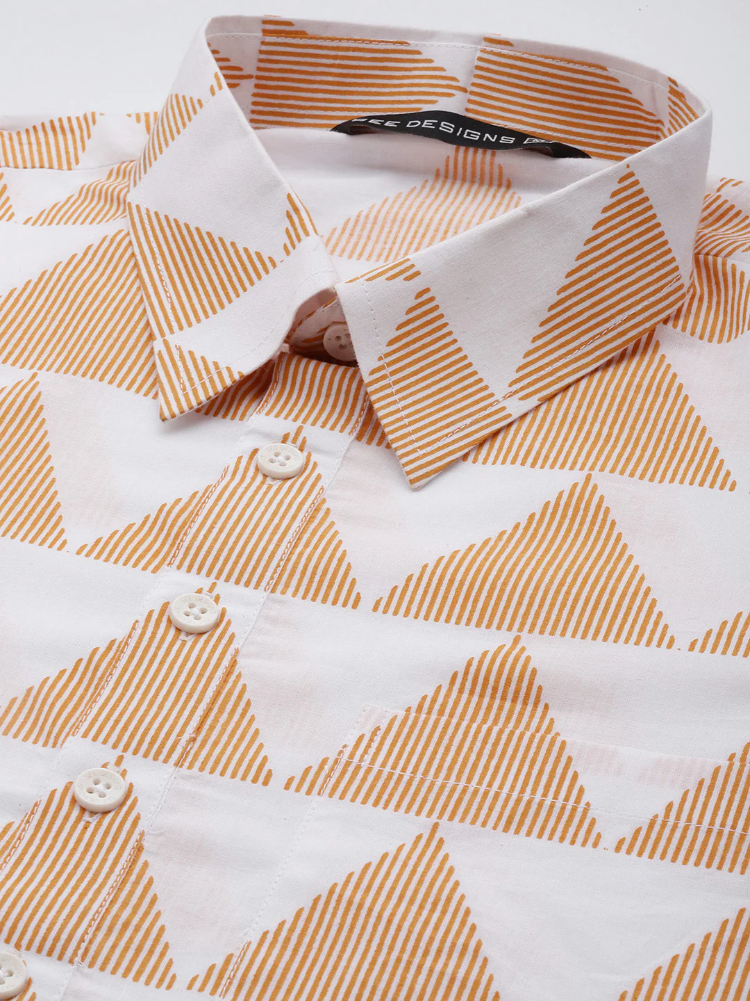 Men White Regular Pure Cotton Pathani Printed Men'S Kurta - Image 2