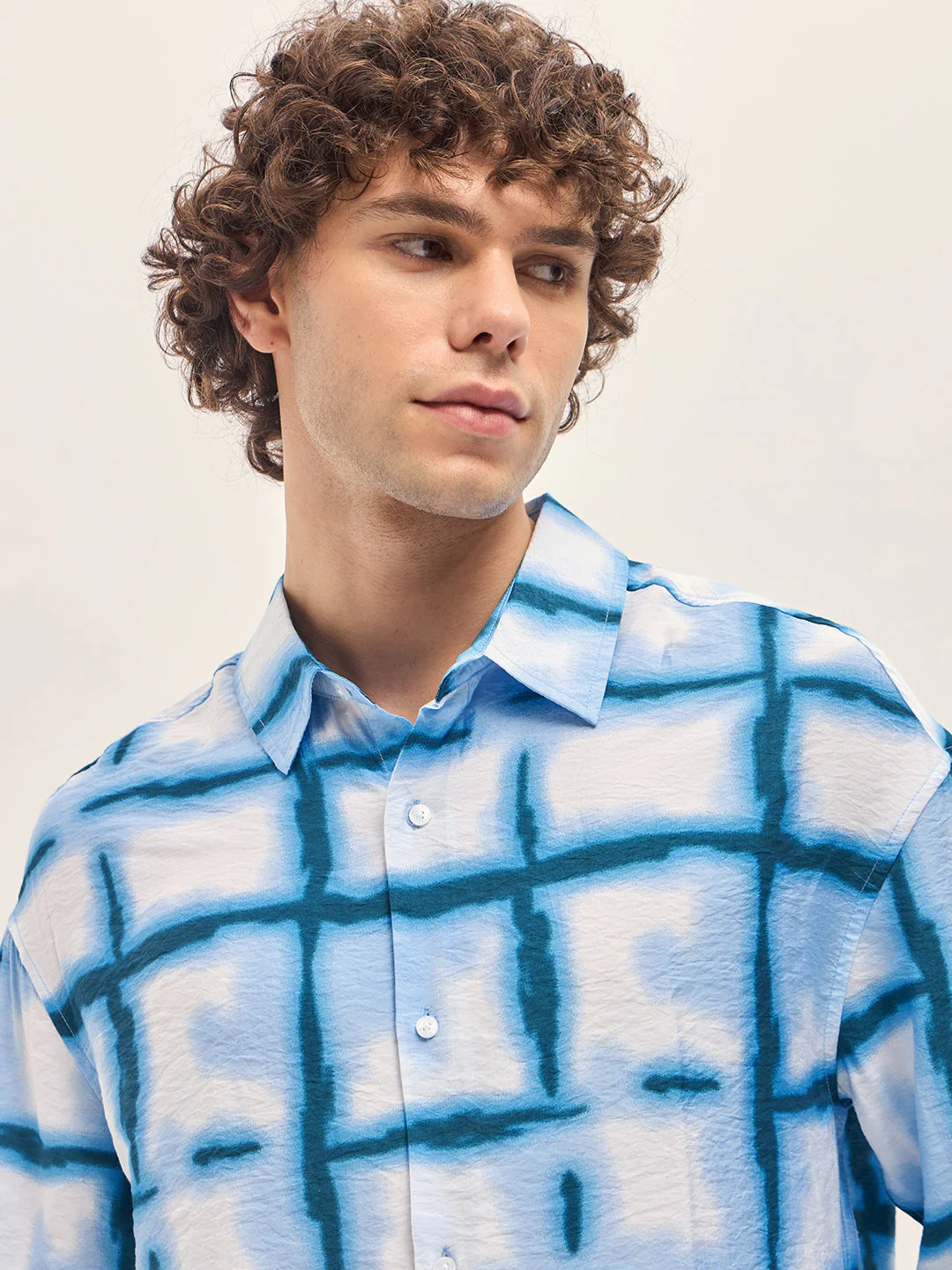 Men White Relax Fit Overshirt - Image 5