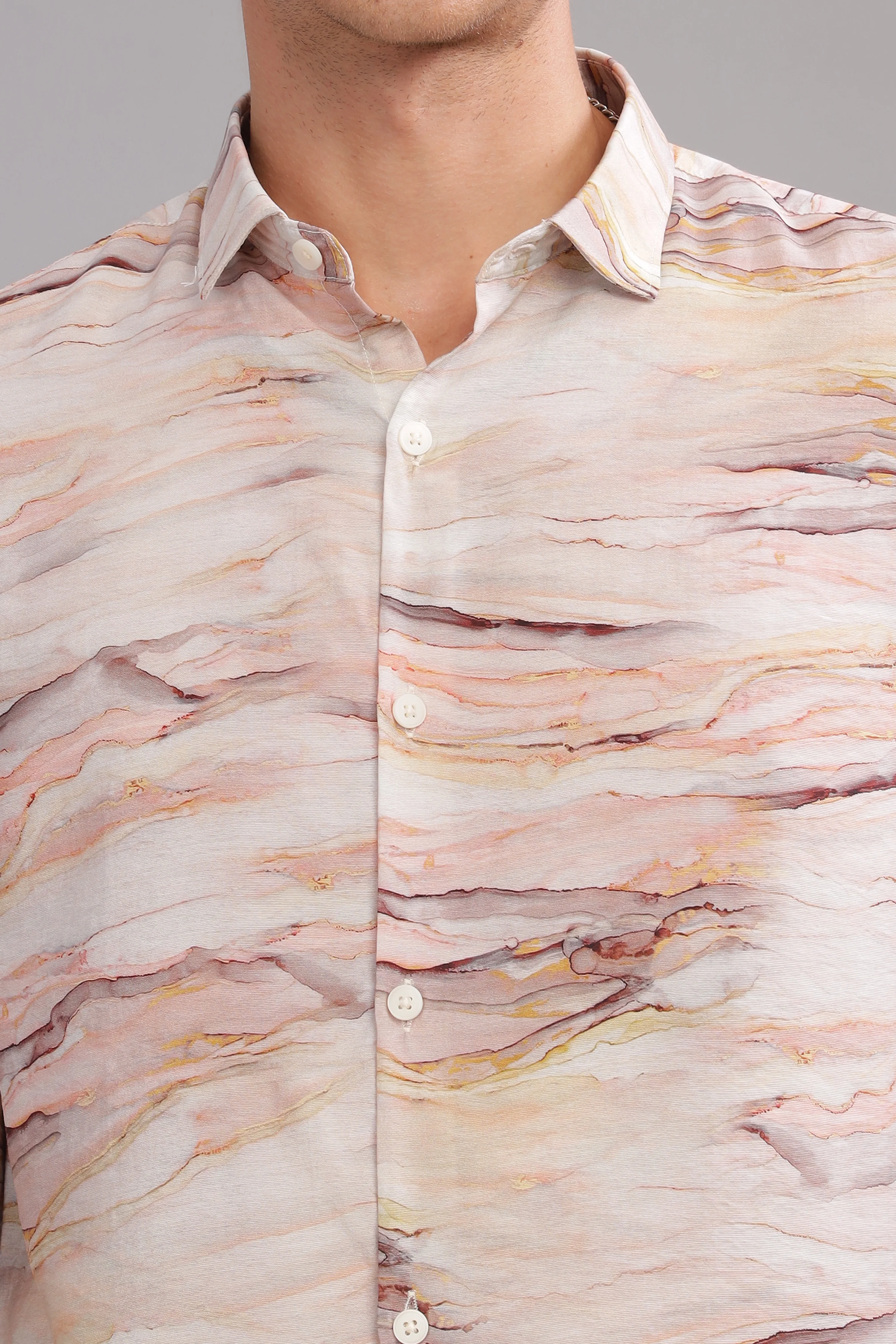 Men White Slim Fit Shirt - Image 6