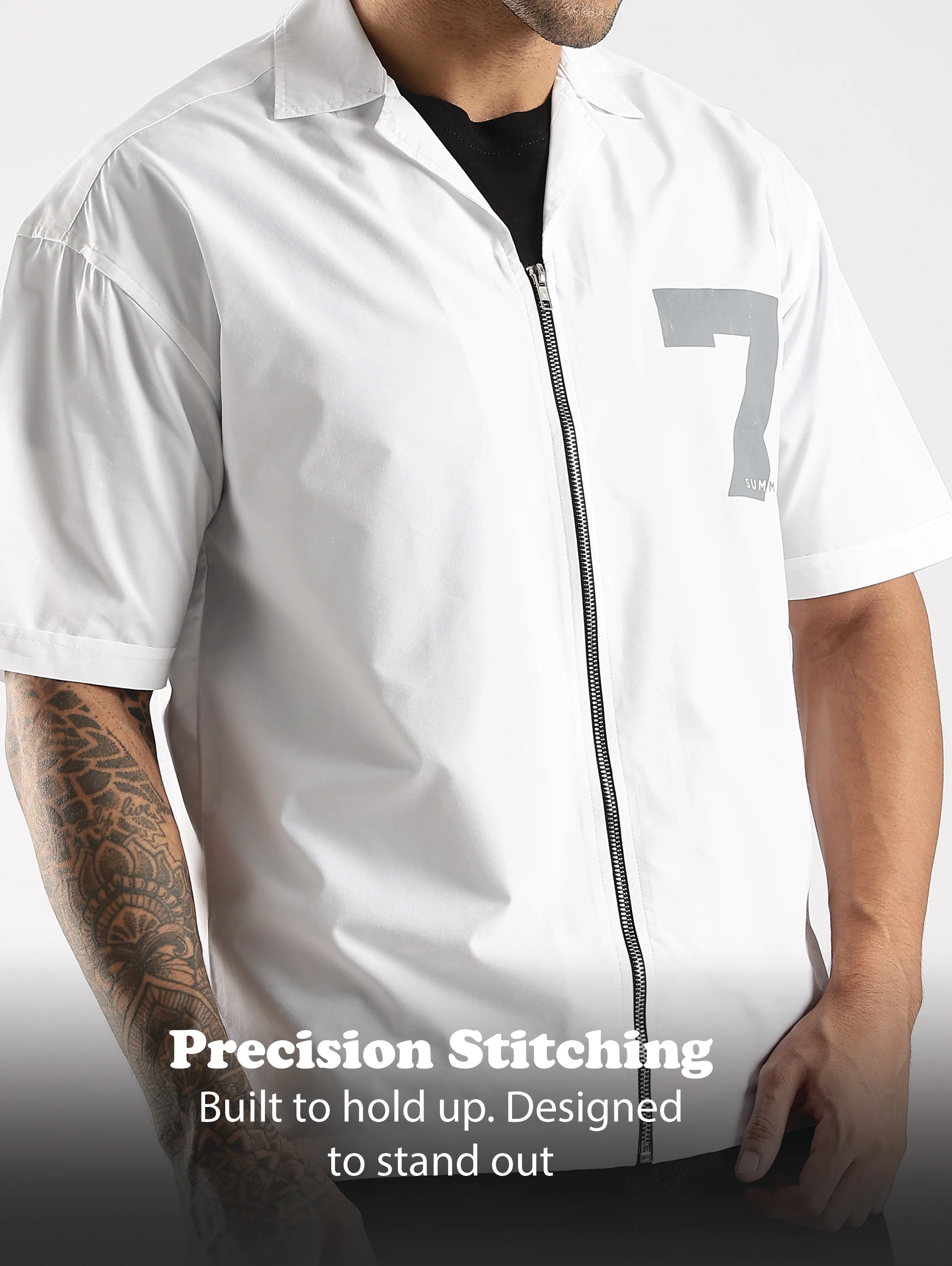 Men White Slim Fit Shirt - Image 11
