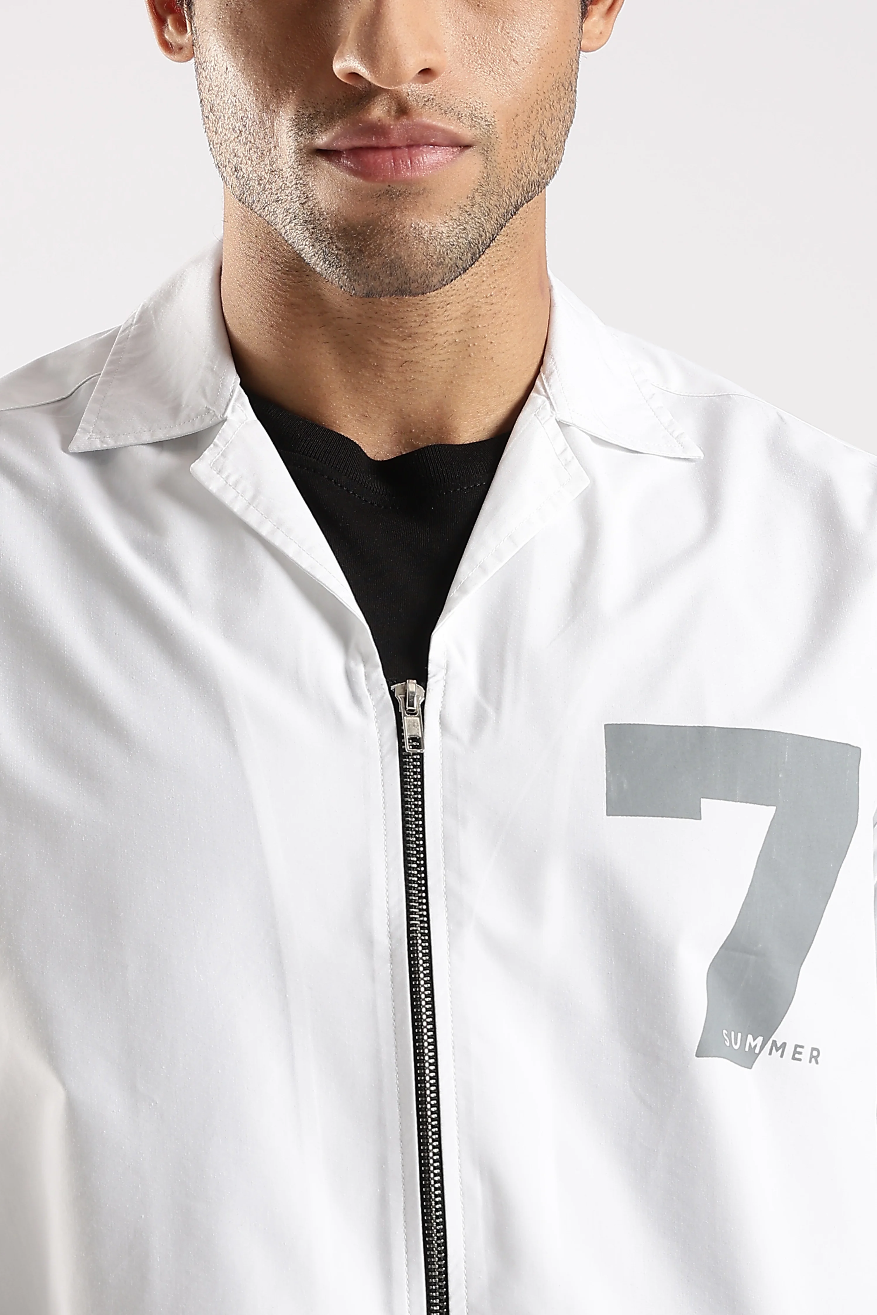 Men White Slim Fit Shirt - Image 5
