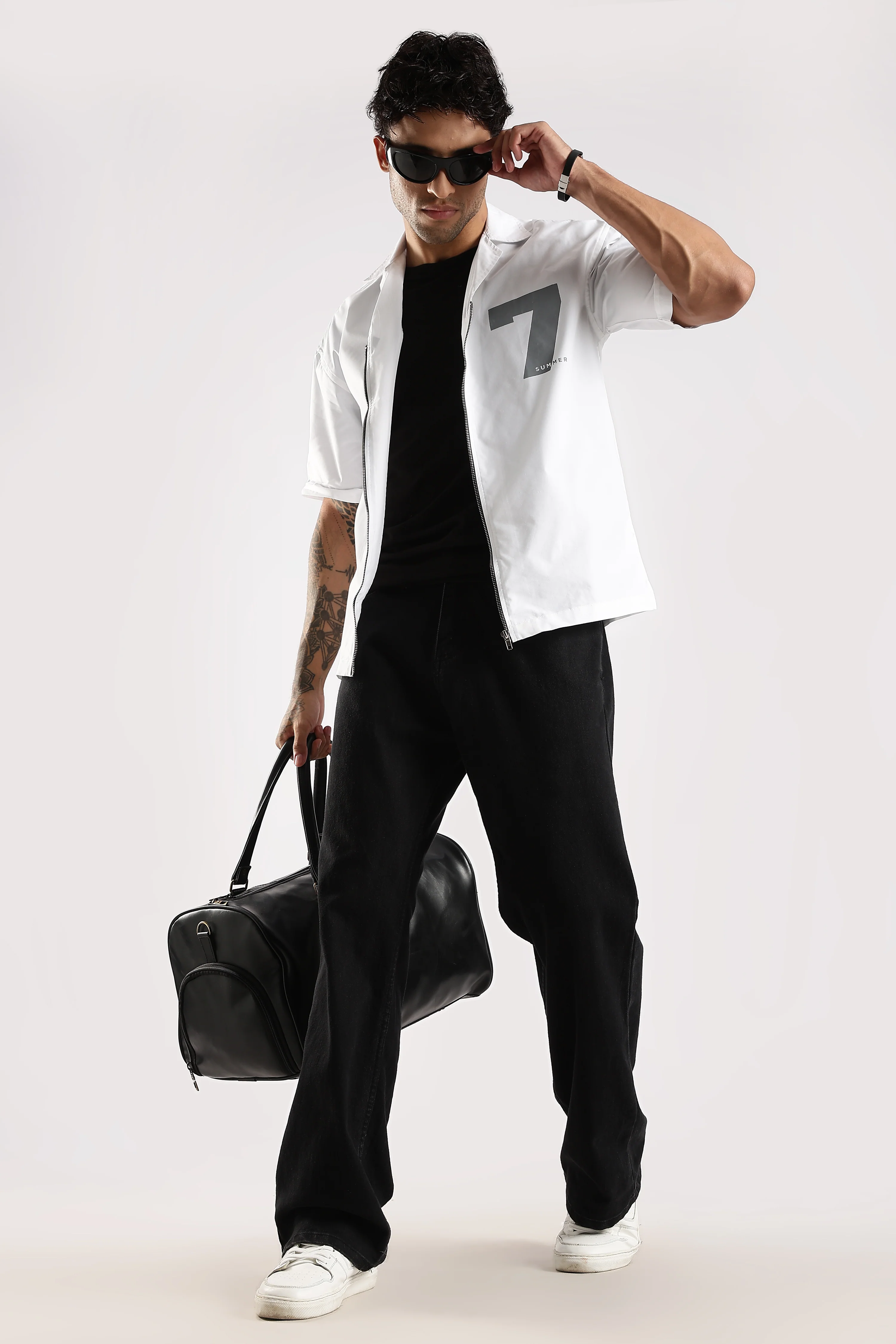 Men White Slim Fit Shirt - Image 8