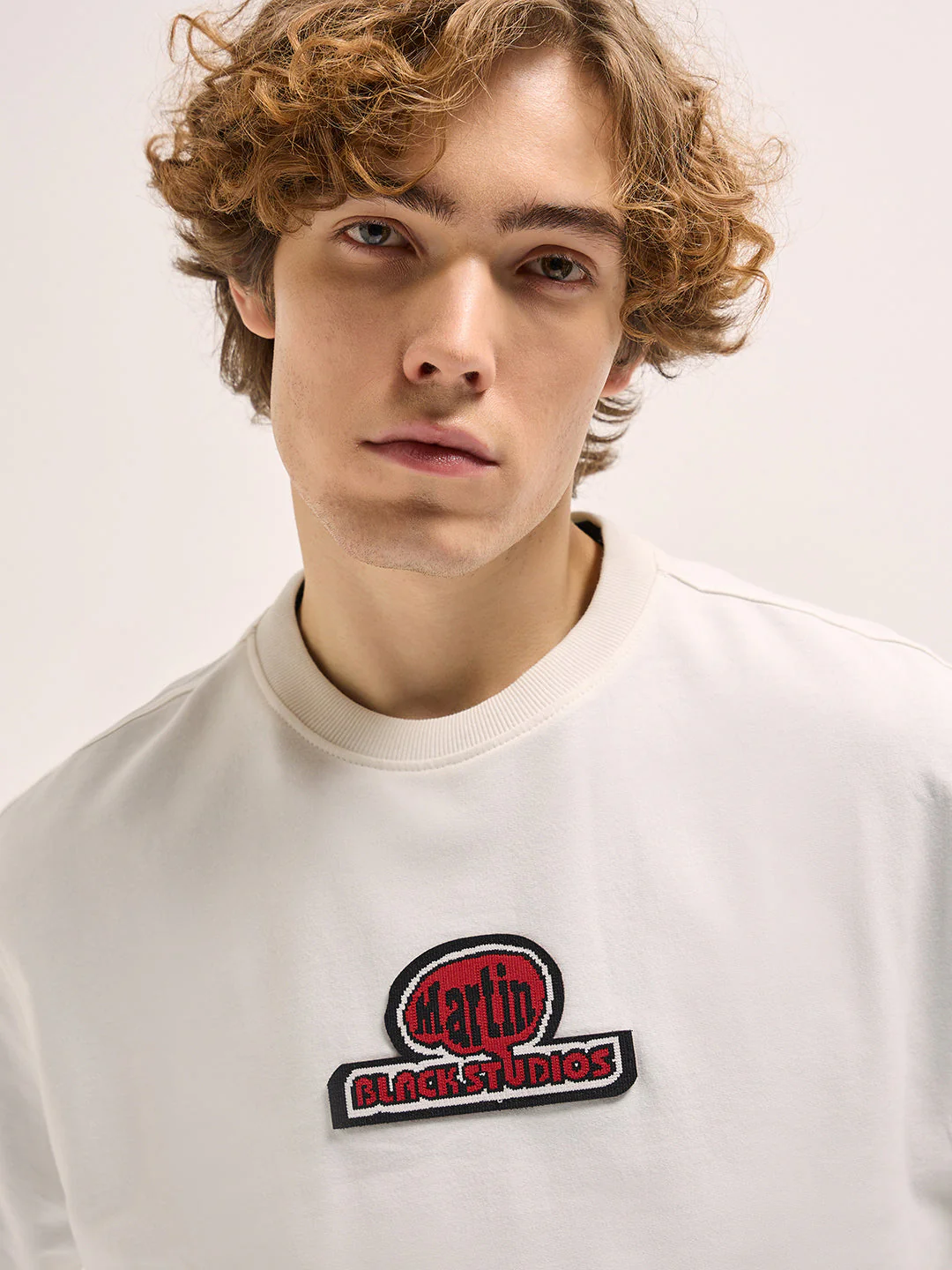Men White Sporty Tee - Image 5