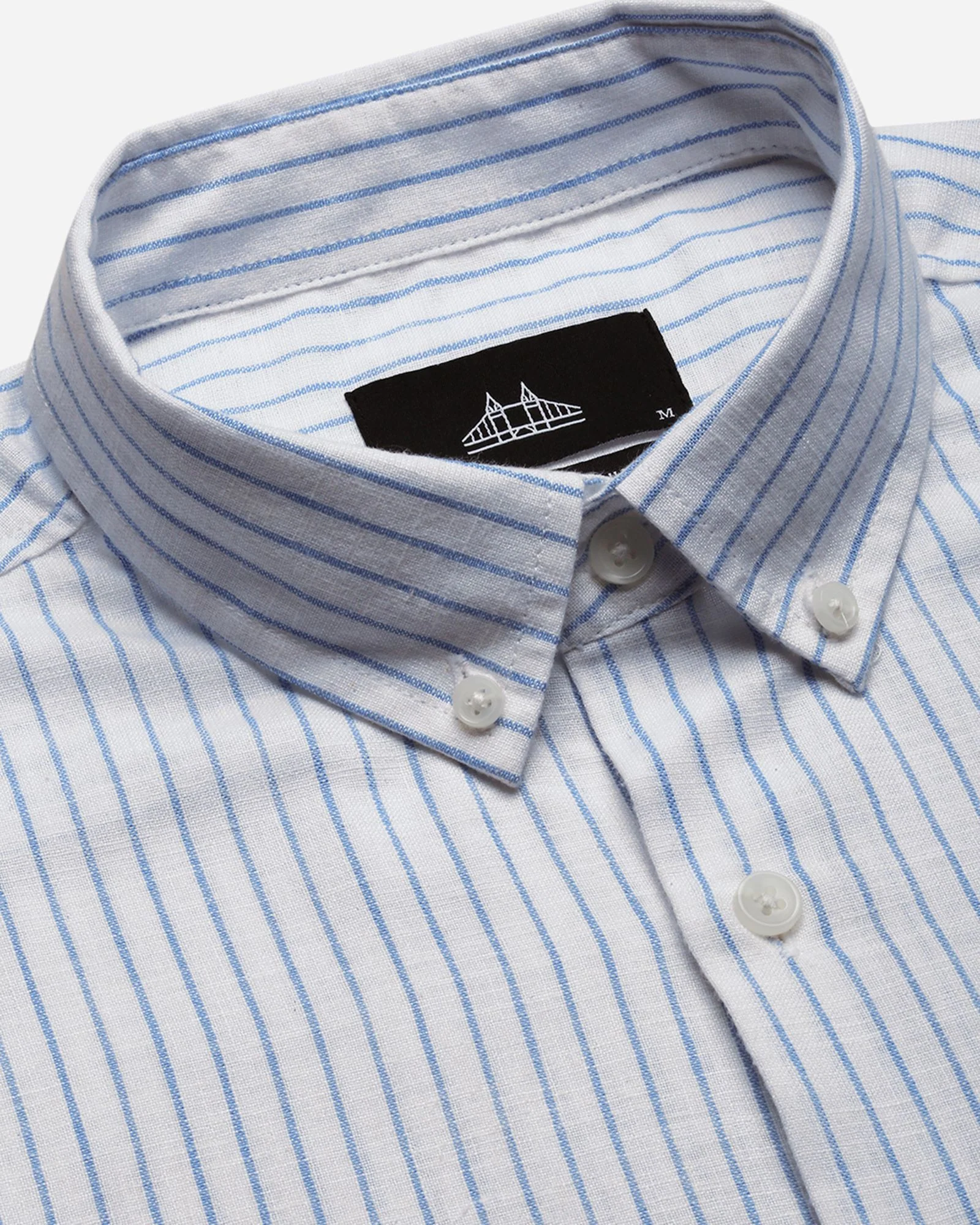 Men White Striped Shirt - Image 8