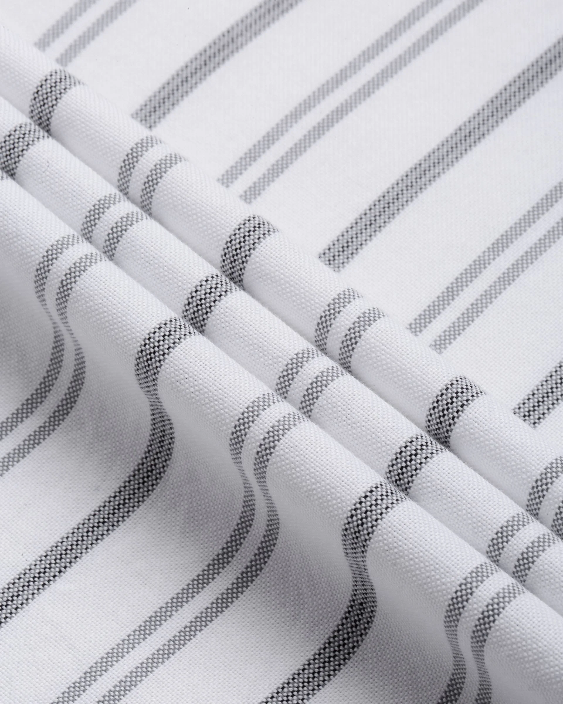 Men White Striped Shirt - Image 8