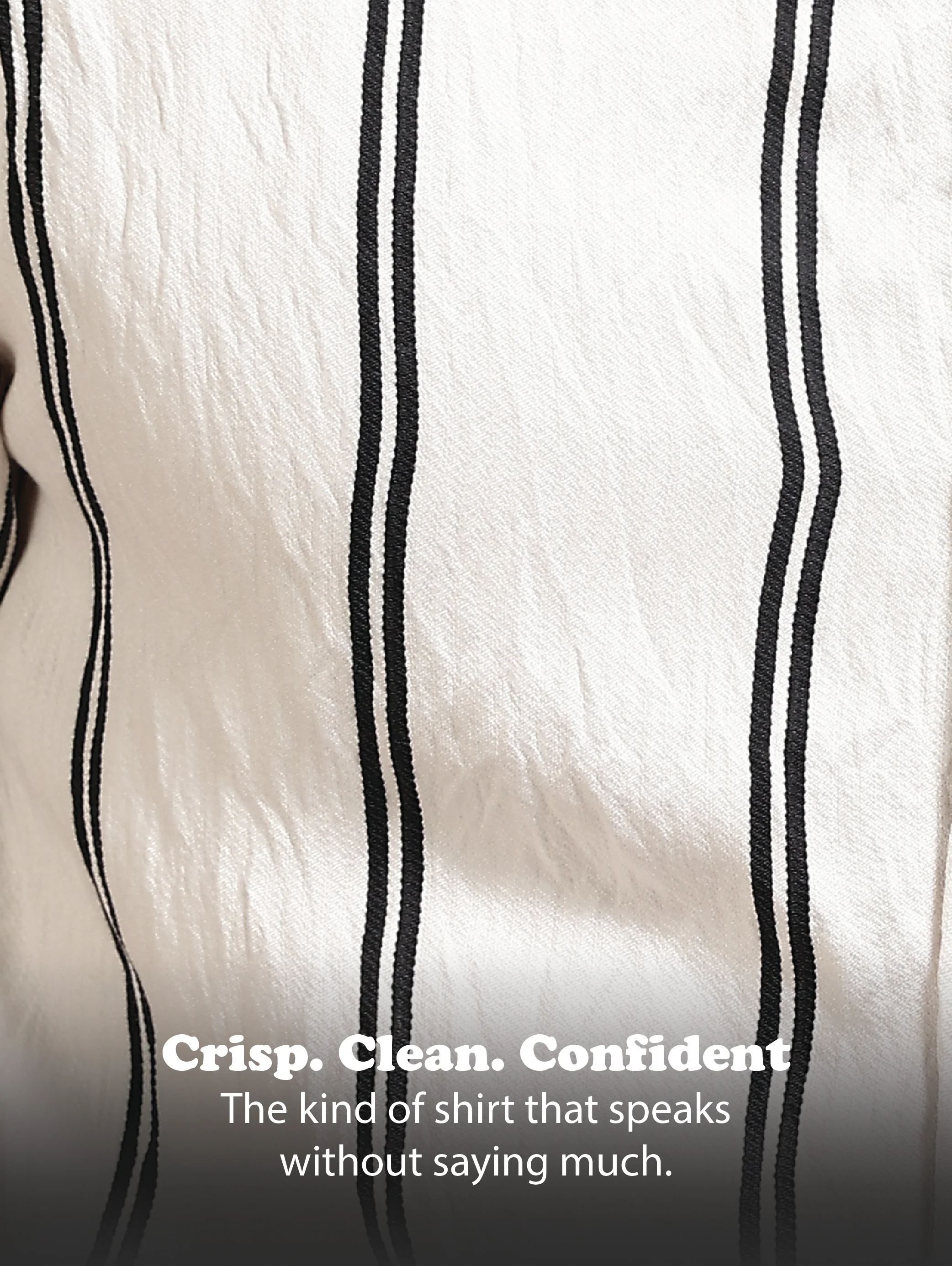 Men White Striped Shirt - Image 14