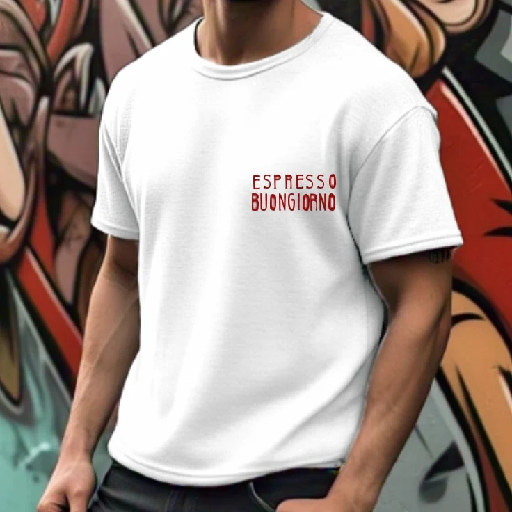 Men White Typography Oversized T-Shirt - Image 3