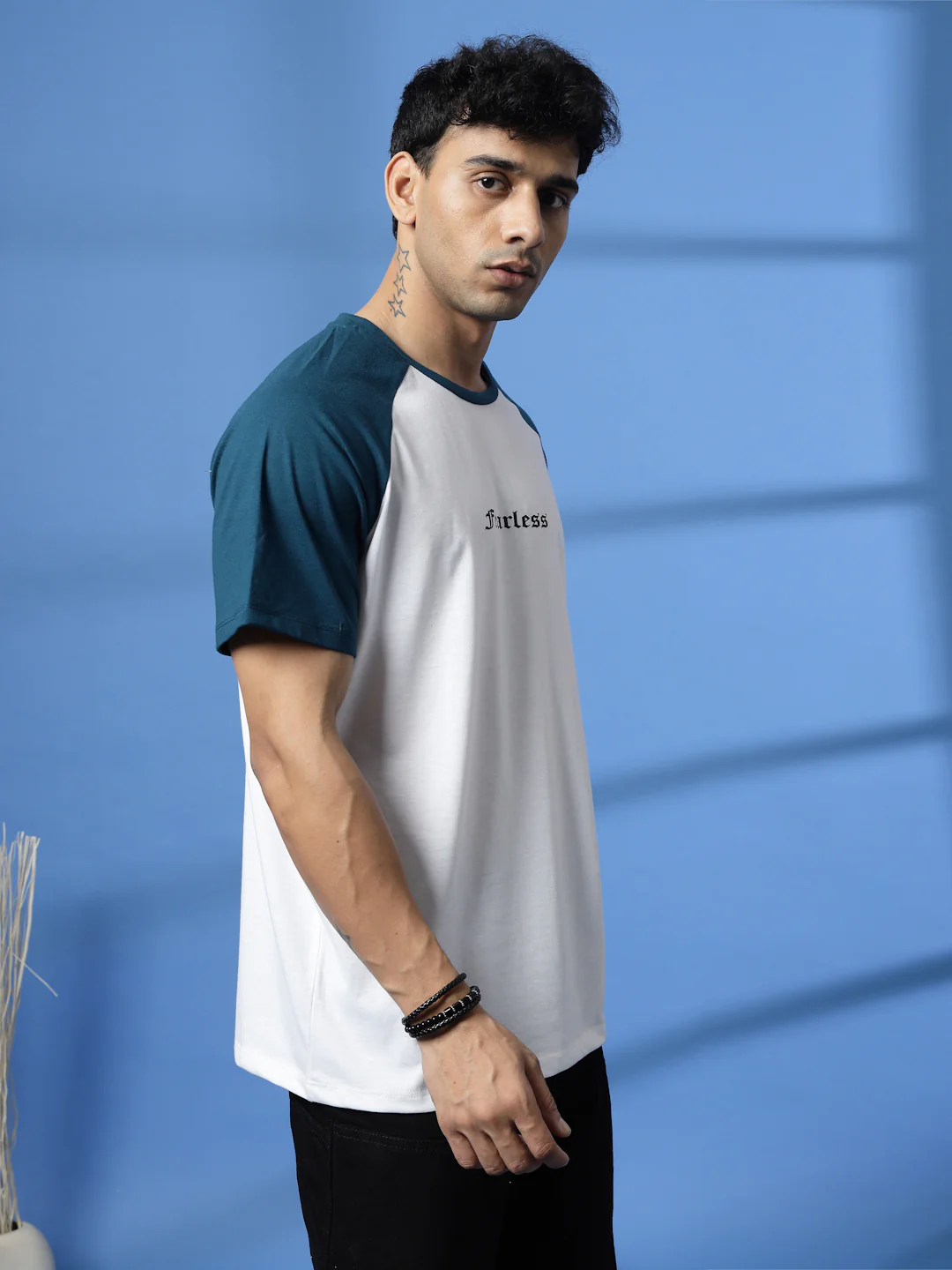Men White Typography Oversized T-Shirt - Image 4