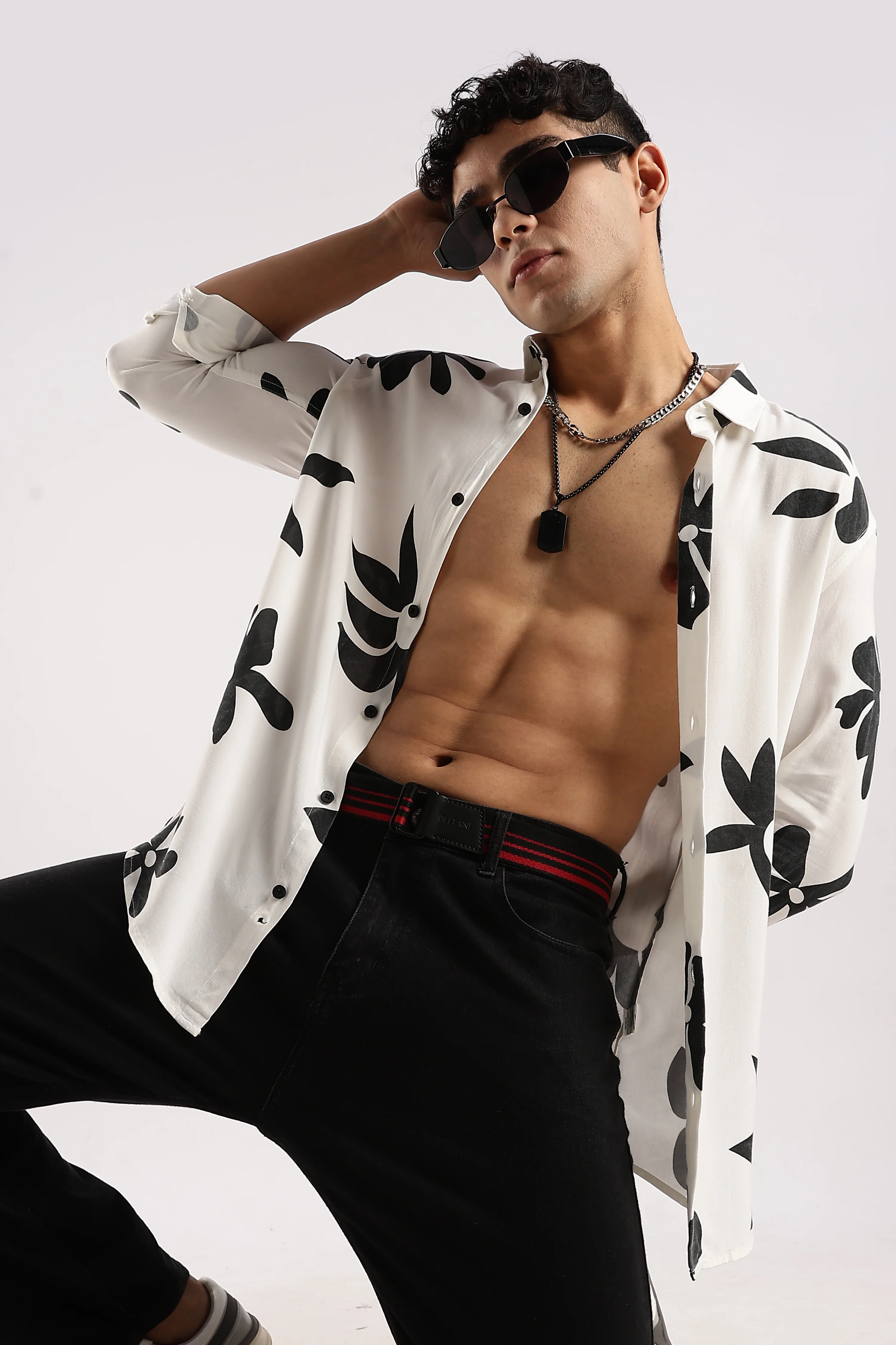 Men White Viscose Shirt - Image 10