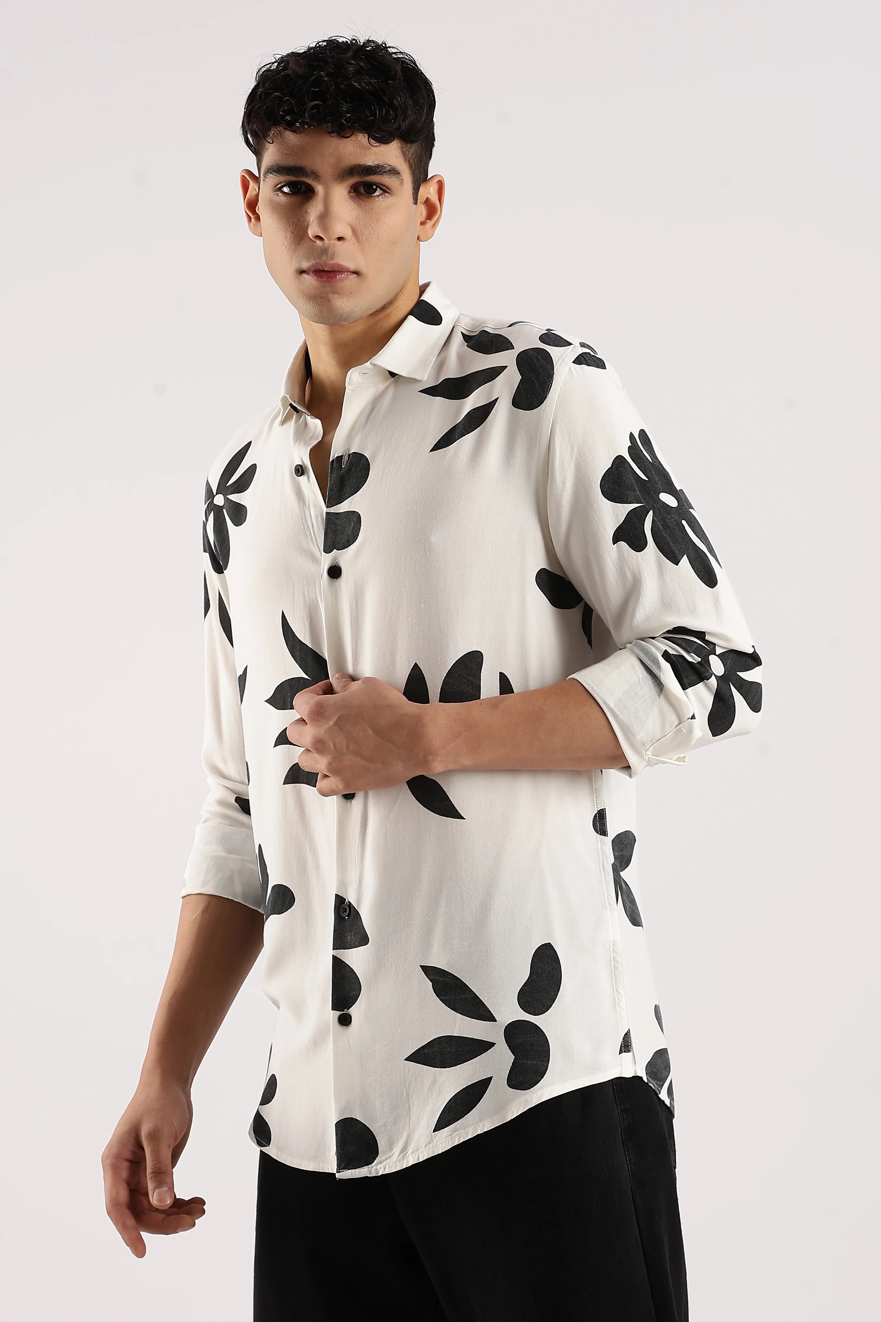 Men White Viscose Shirt - Image 11