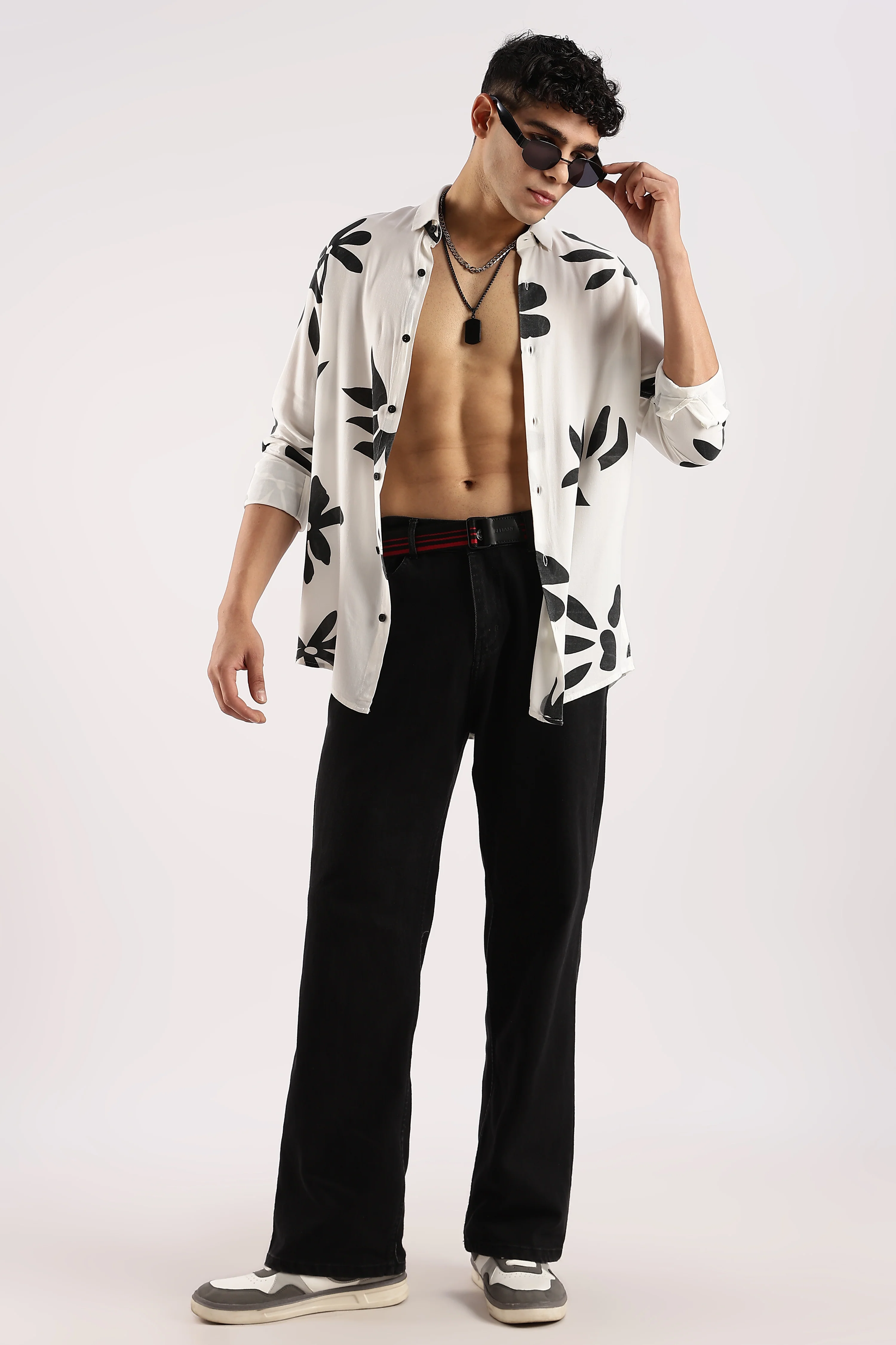 Men White Viscose Shirt - Image 6