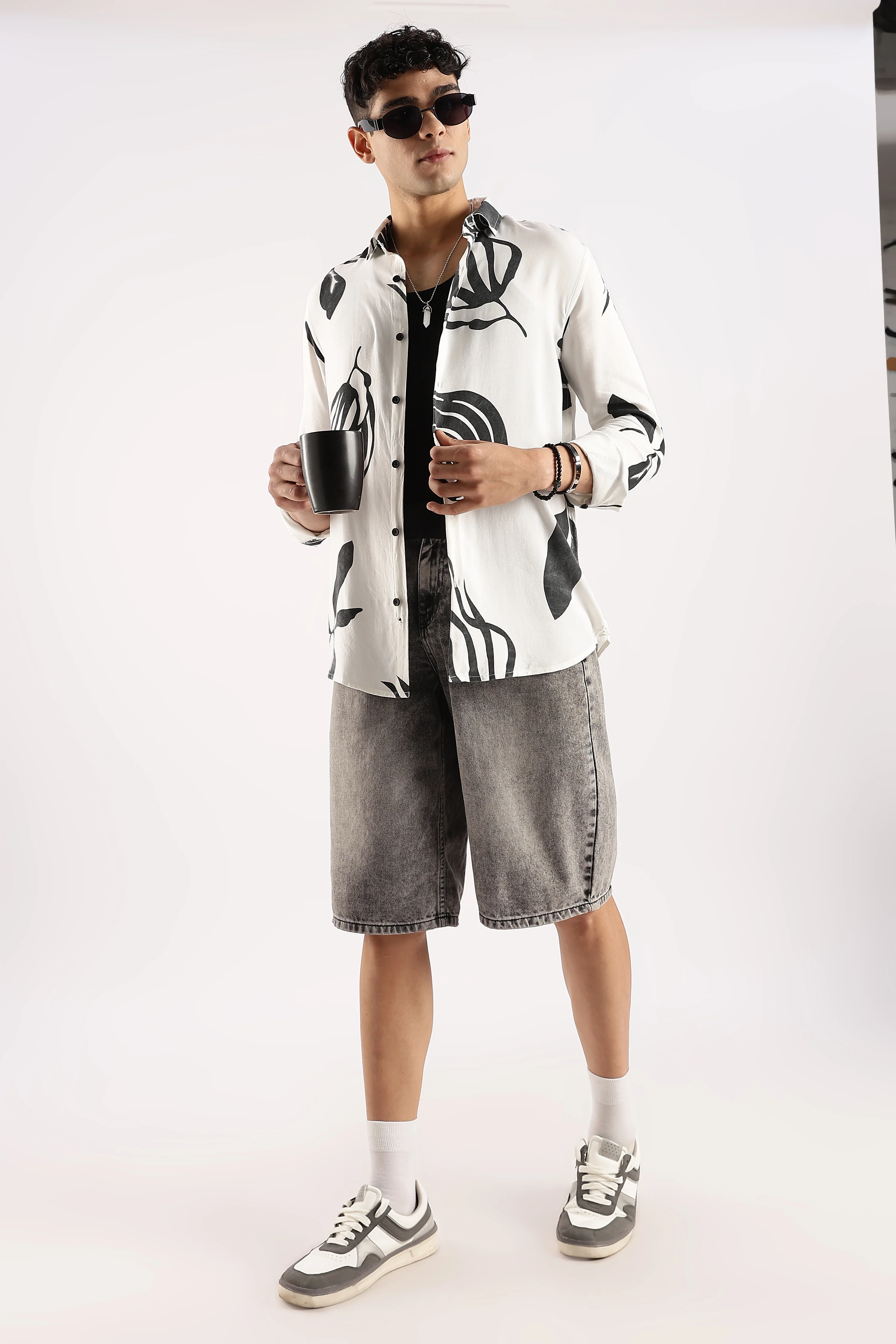 Men White Viscose Shirt - Image 10