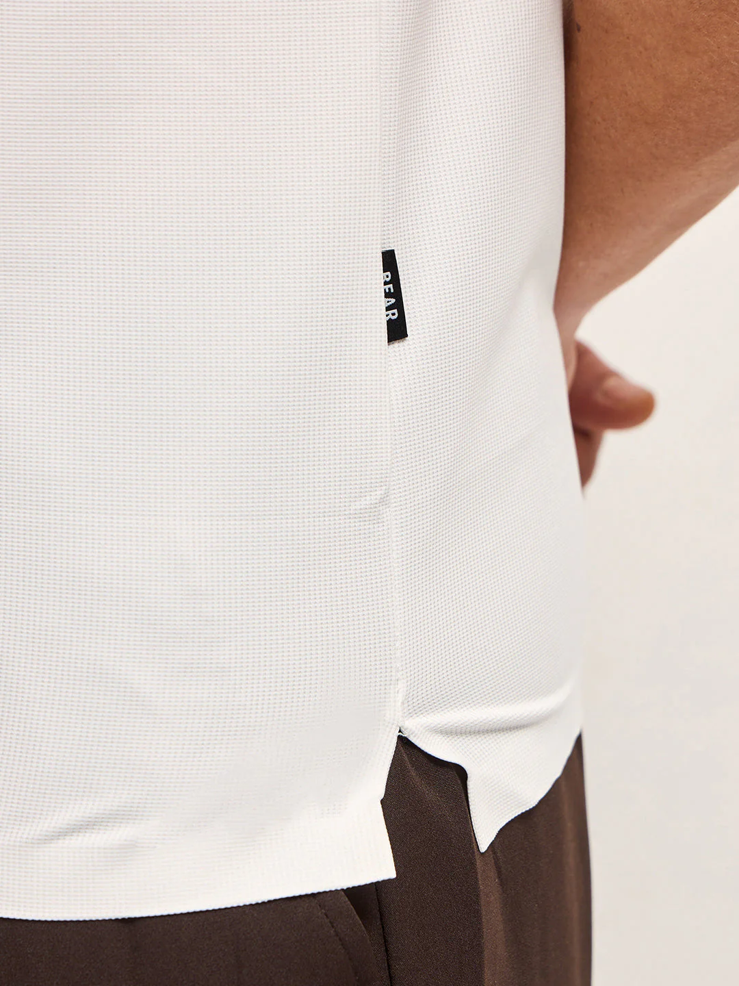 Men WhiteContrast Piping Slim Fit Polo T-shirt - Image 6