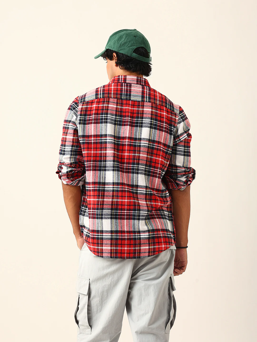 Men Woven Checked Casual Shirt - Image 5