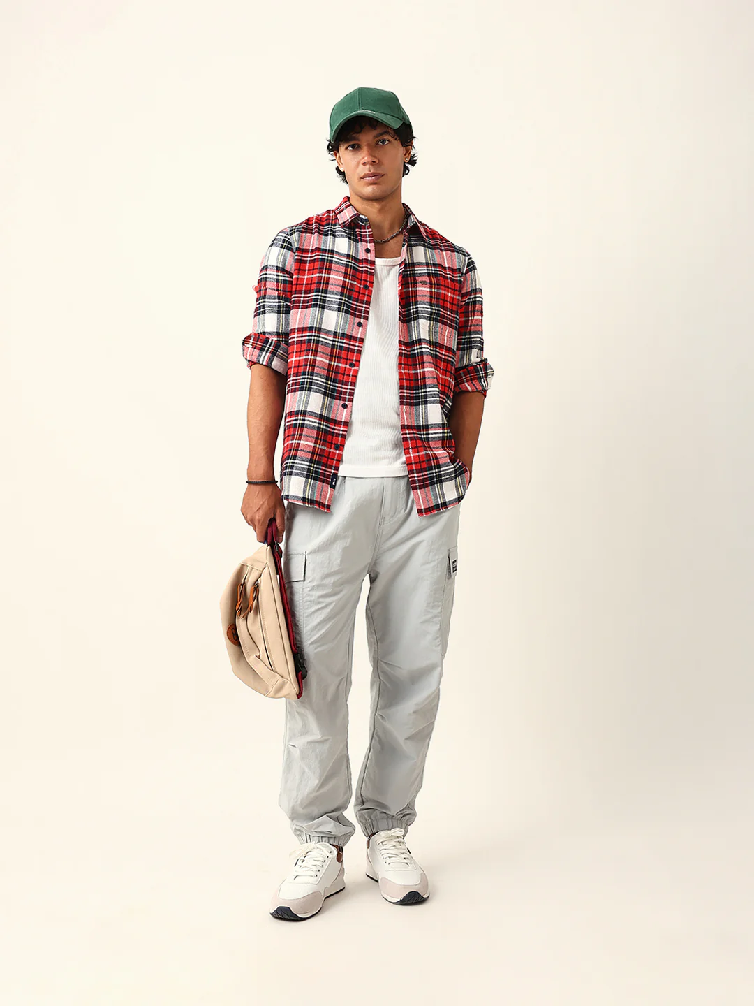 Men Woven Checked Casual Shirt - Image 6