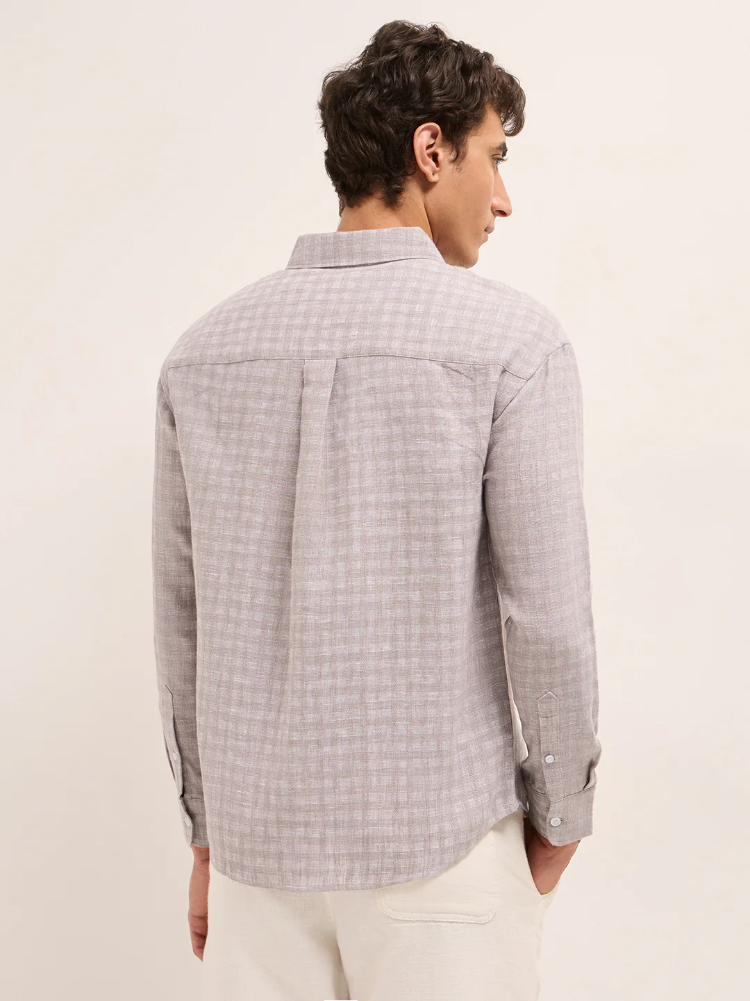 Men Woven Checked Casual Shirt - Image 2