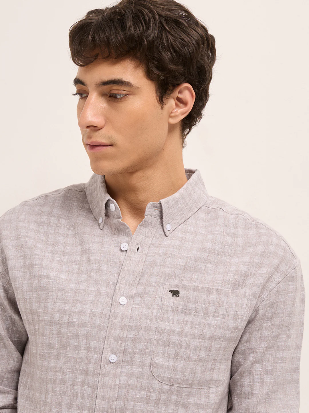 Men Woven Checked Casual Shirt - Image 5
