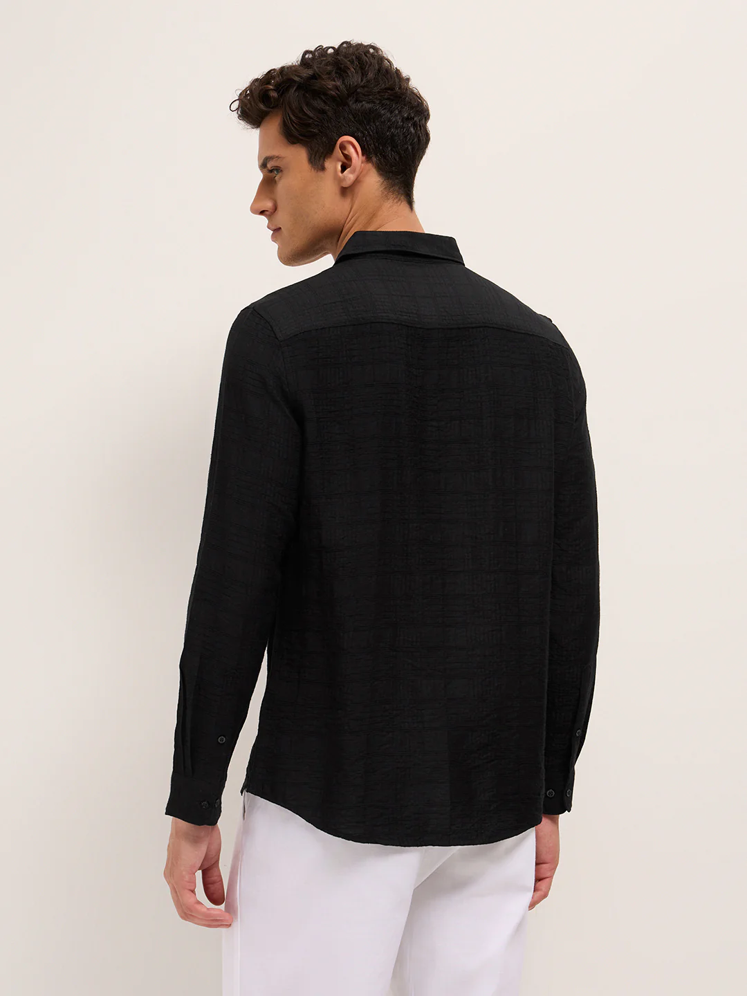 Men Woven Striped Casual Shirt - Image 2