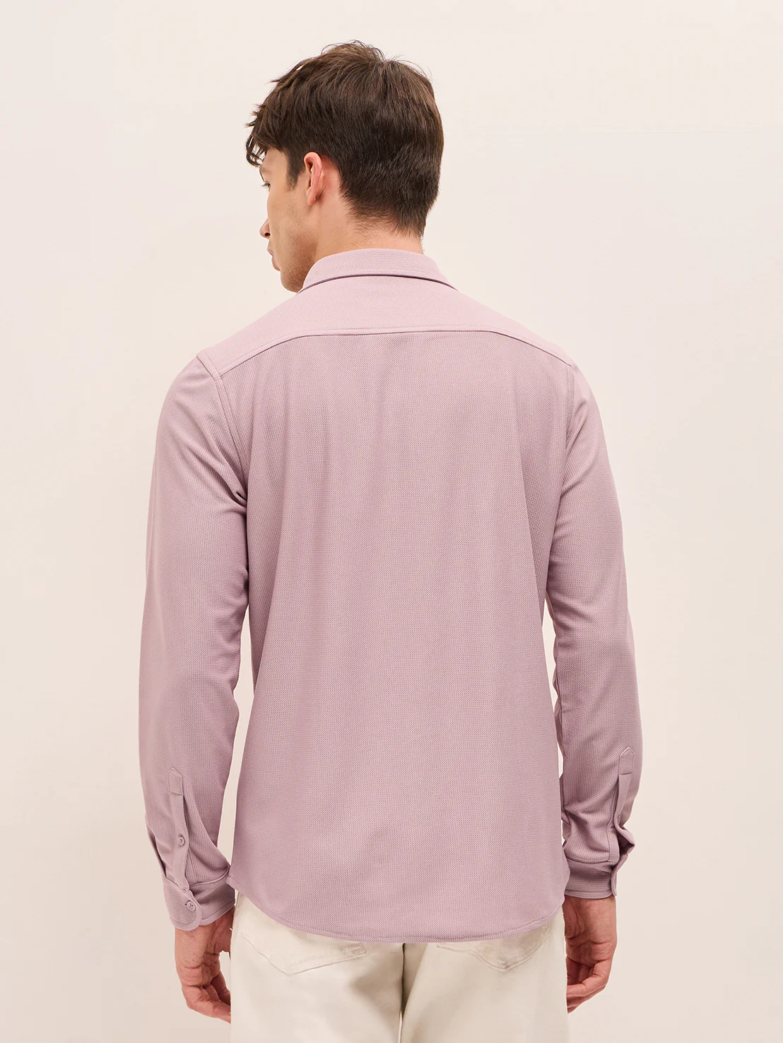 Men Woven Textured Casual Shirt - Image 2