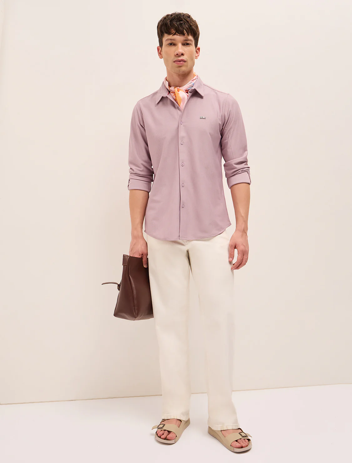 Men Woven Textured Casual Shirt - Image 4