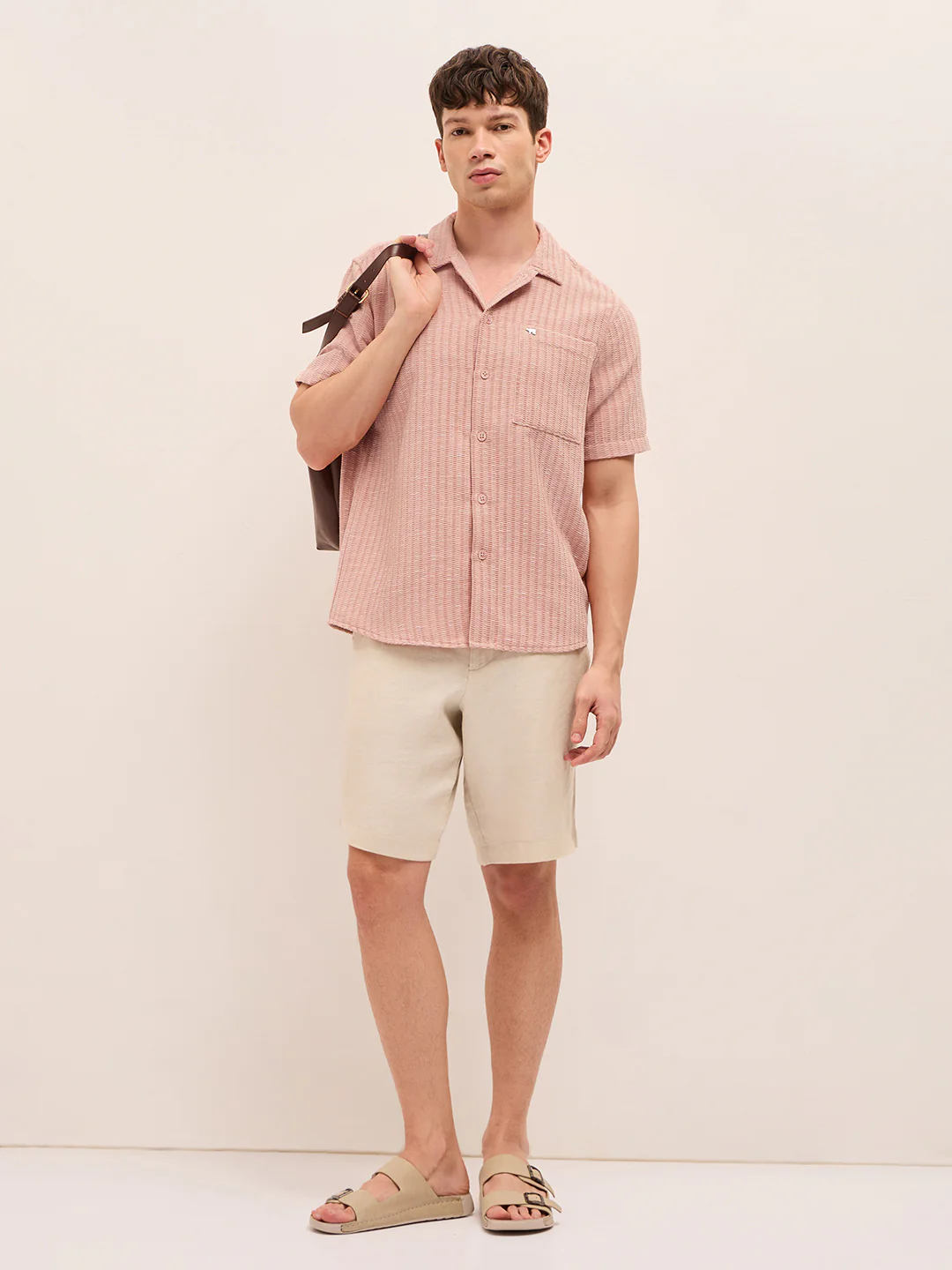 Men Woven Textured Casual Shirt - Image 4