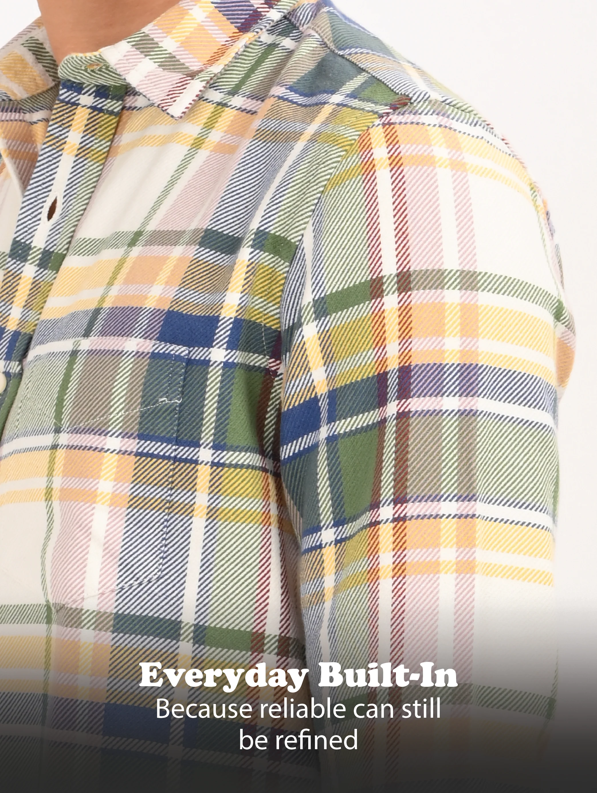 Men Yellow Classic Checked Shirt - Image 15
