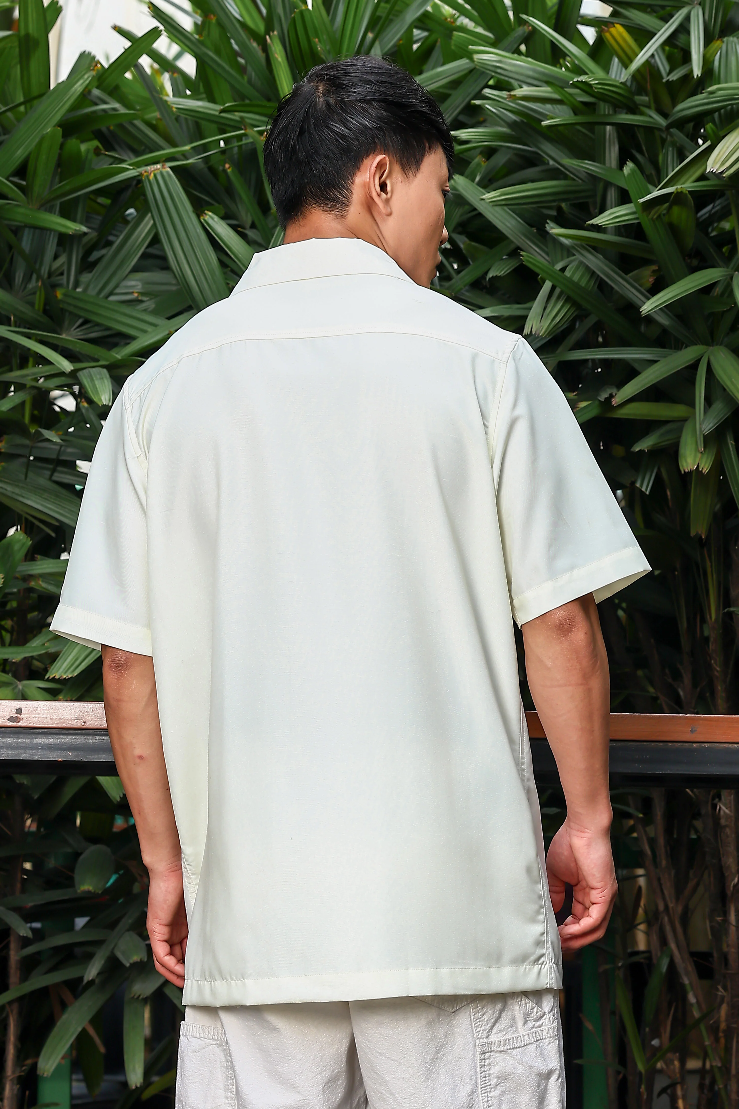 Men Yellow Relaxed Fit Resort Shirt - Image 3