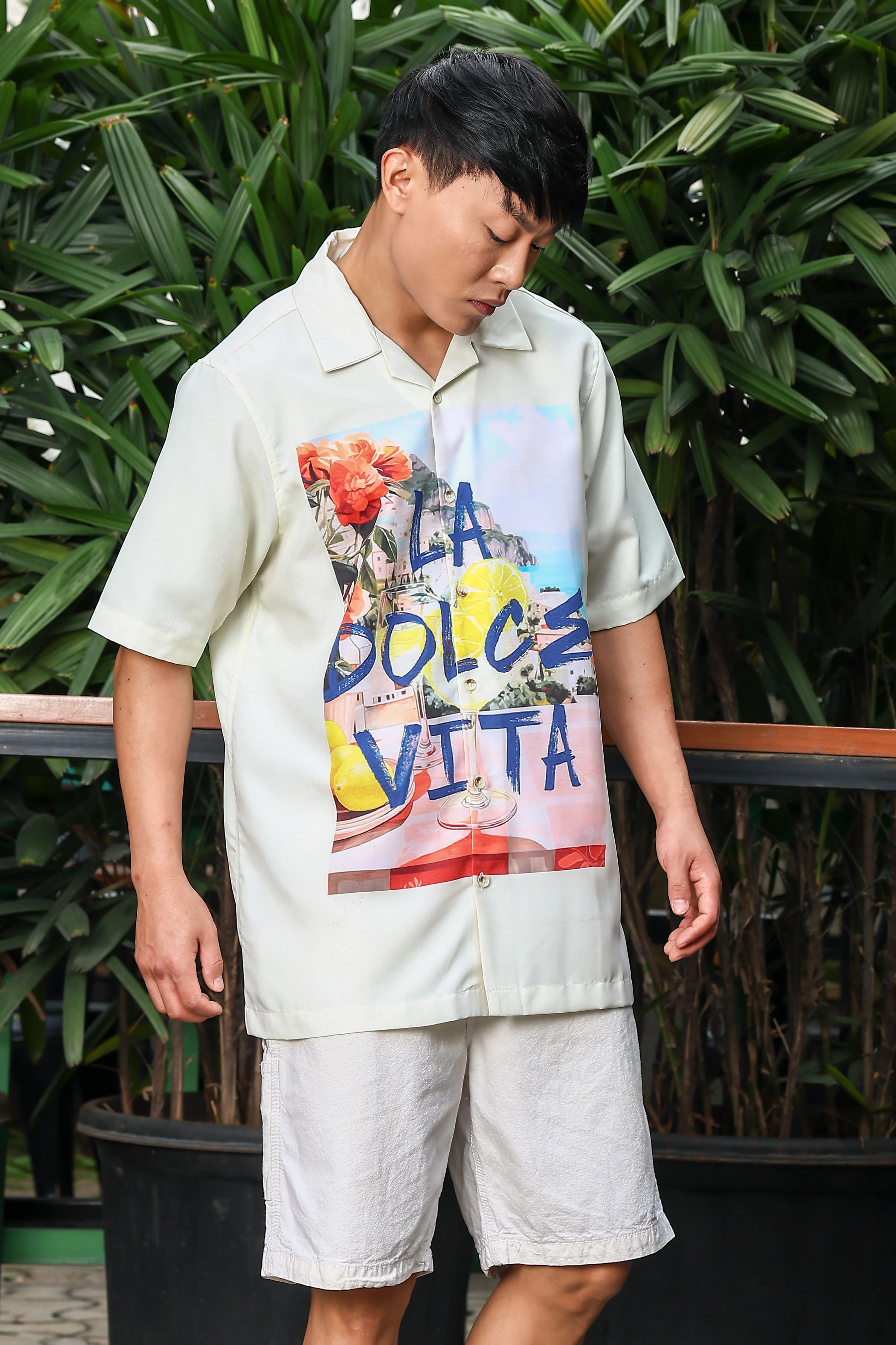 Men Yellow Relaxed Fit Resort Shirt - Image 5