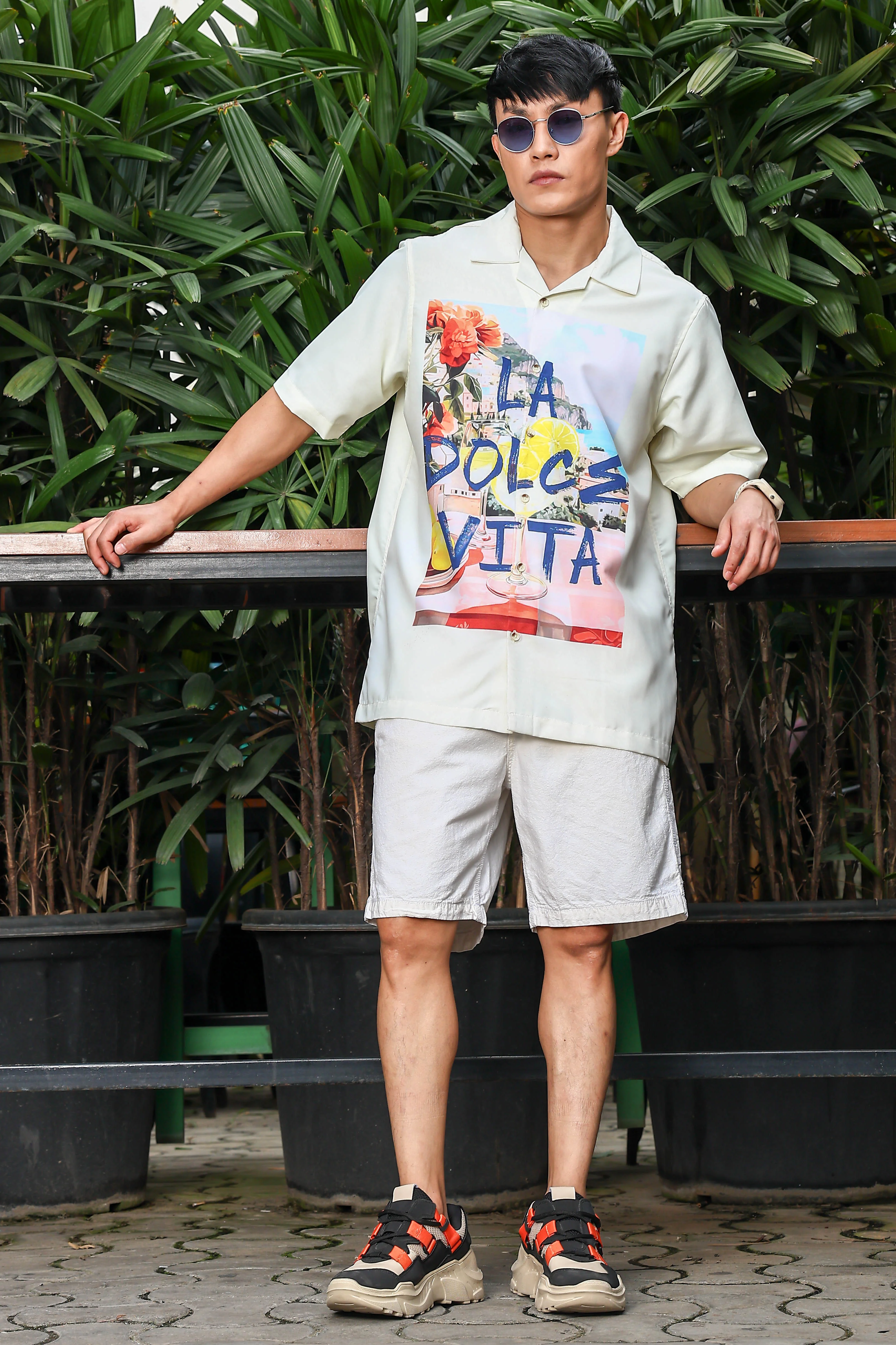 Men Yellow Relaxed Fit Resort Shirt - Image 8