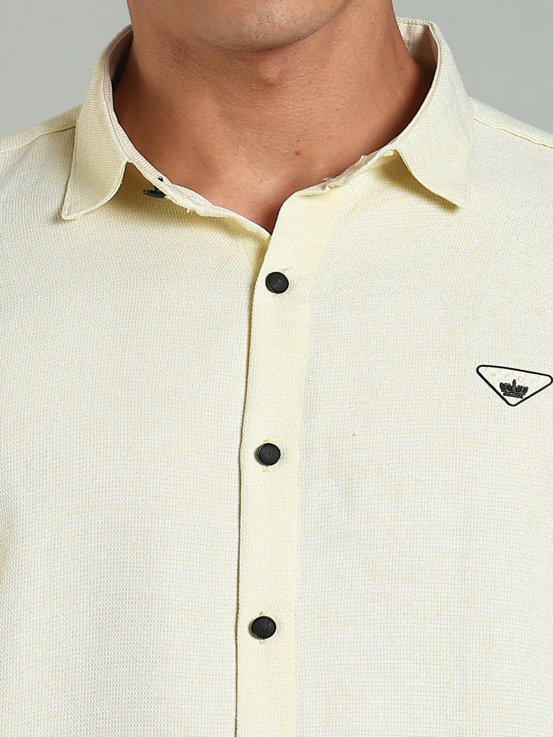 Men Yellow Striv Solid Shirt - Image 6