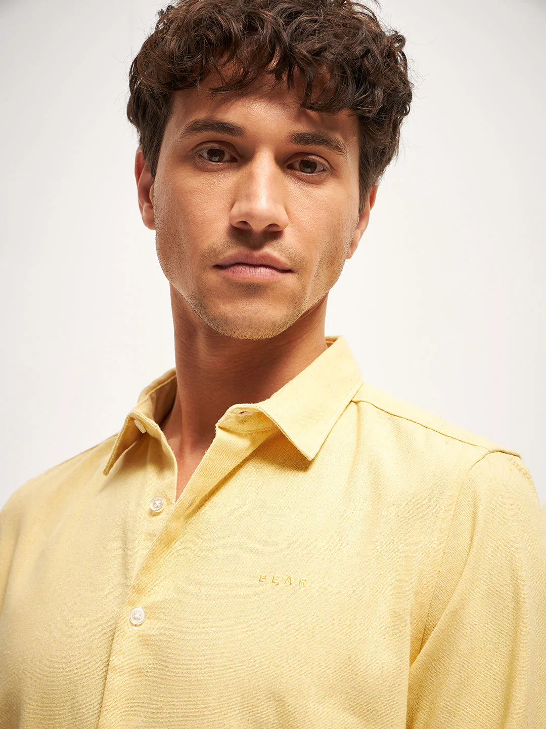 Men Yellow Tie and Dye Slim Fit Casual Shirt - Image 5